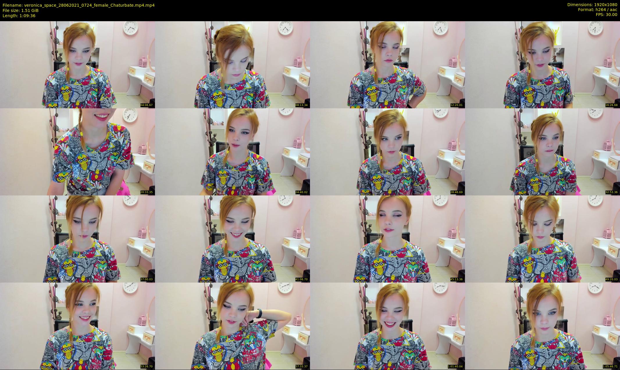 veronica_space — 70 minute Chaturbate female cam show recording, 1080p, Jun 28, 2021