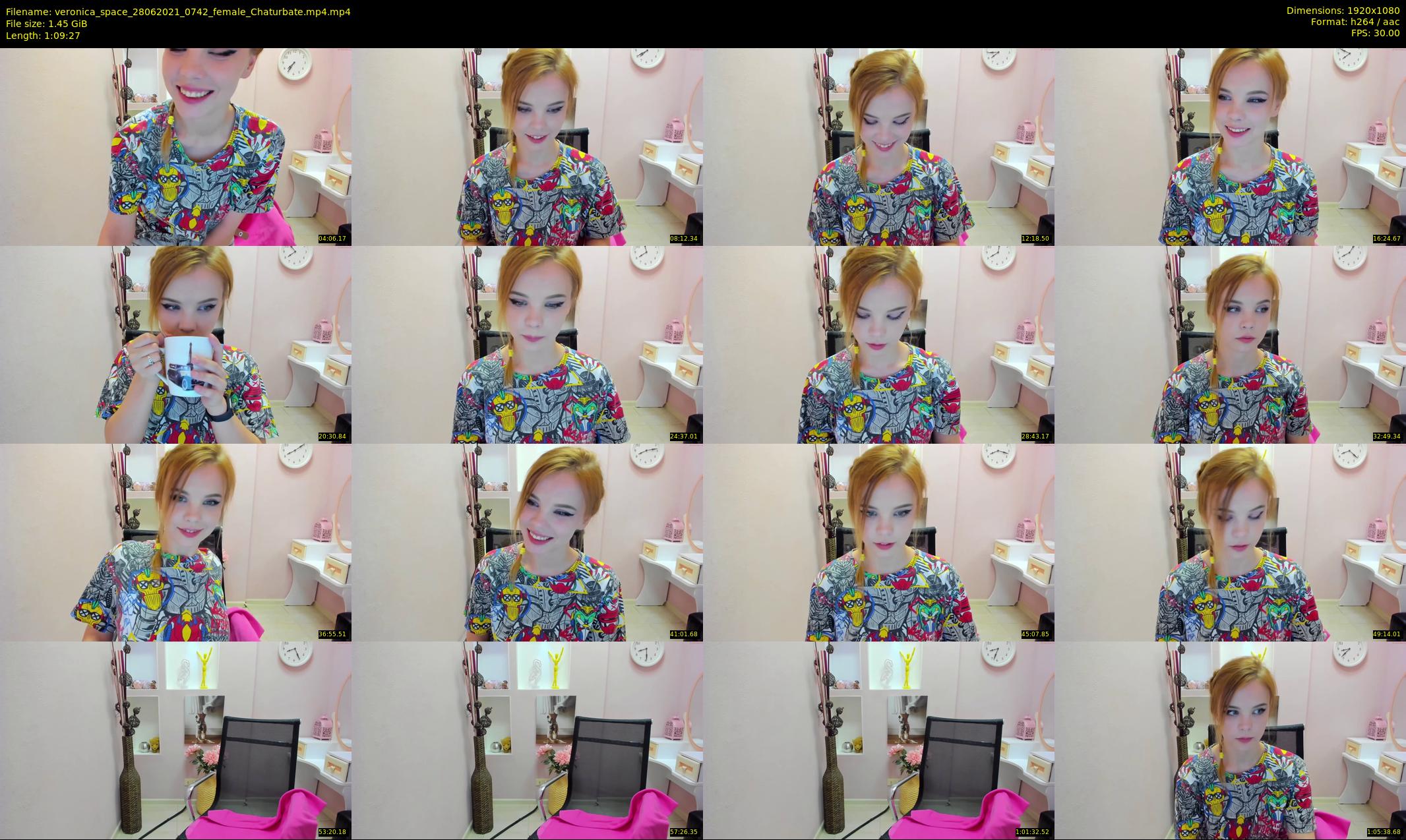 veronica_space — 70 minute Chaturbate female cam show recording, 1080p, Jun 28, 2021