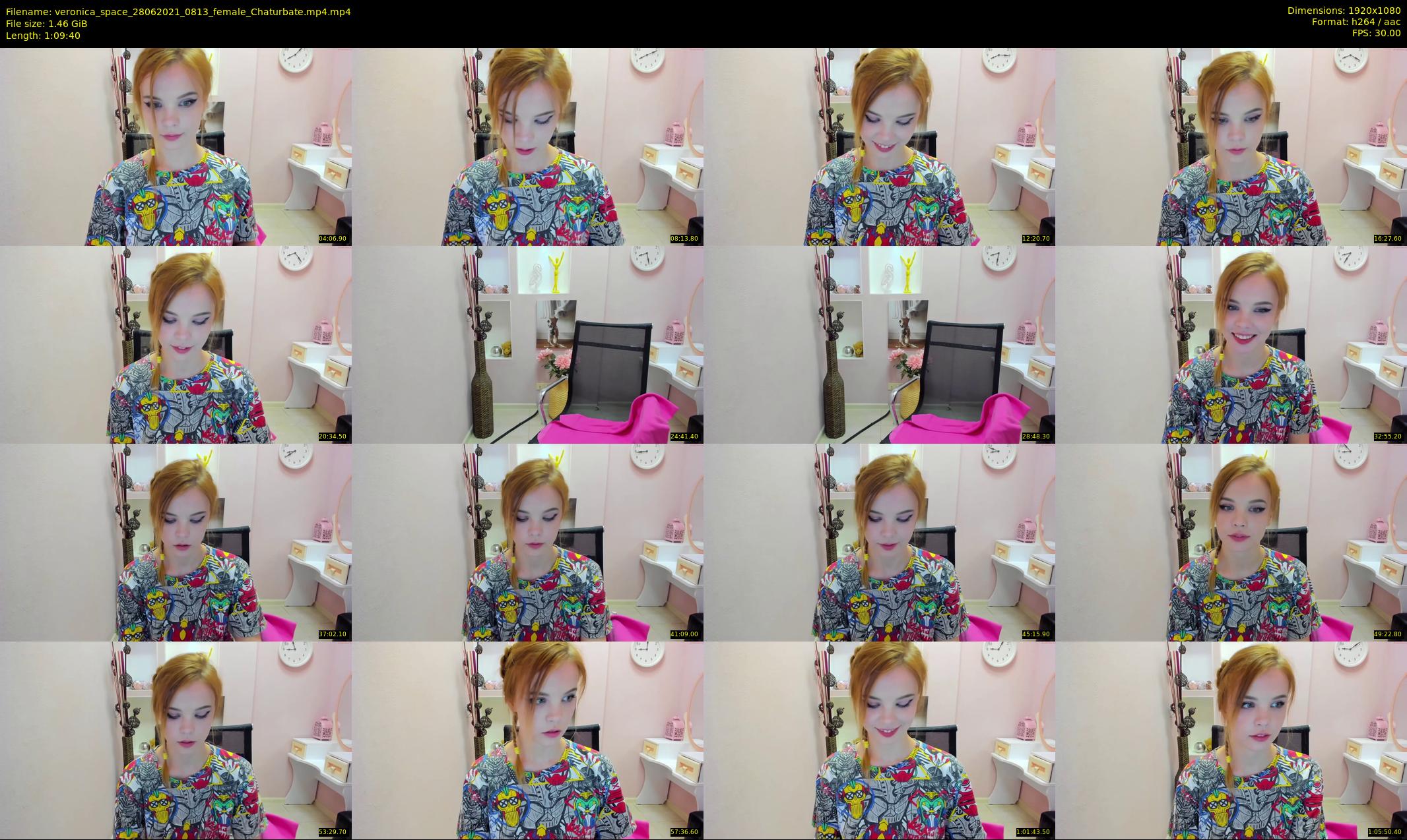 veronica_space — 70 minute Chaturbate female cam show recording, 1080p, Jun 28, 2021