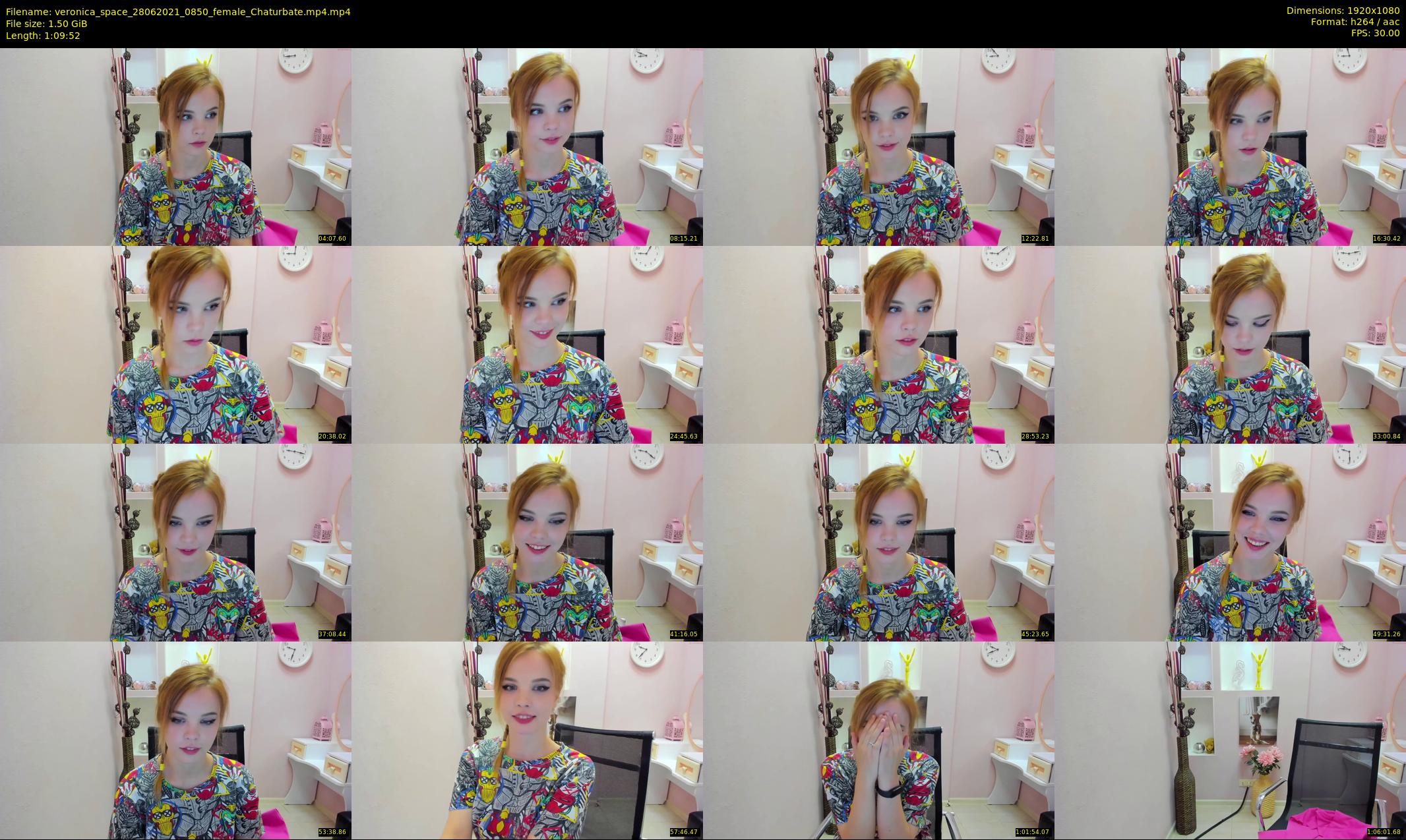 veronica_space — 70 minute Chaturbate female cam show recording, 1080p, Jun 28, 2021