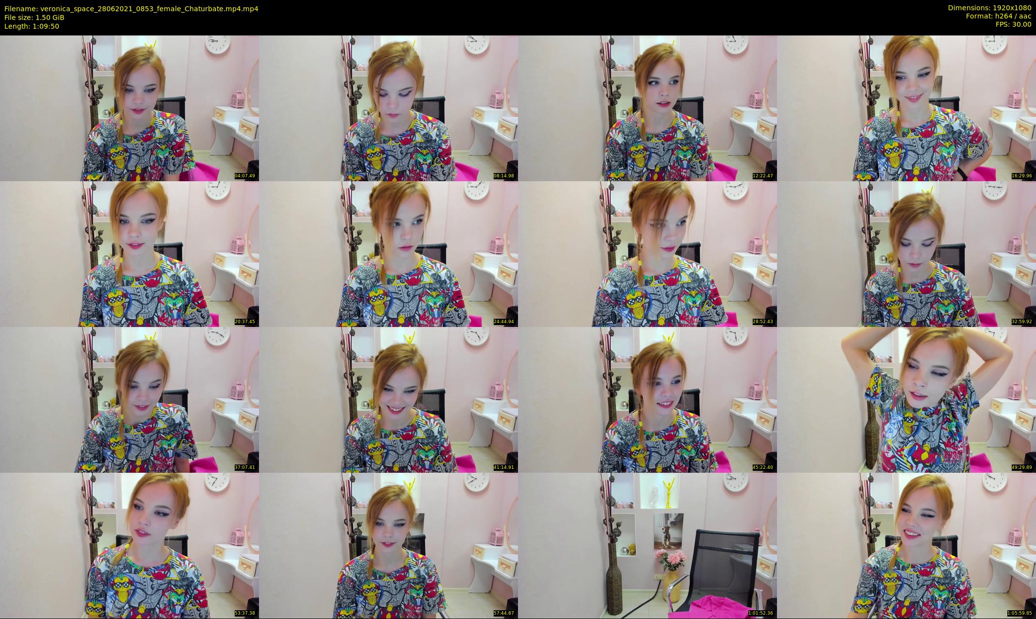 veronica_space — 70 minute Chaturbate female cam show recording, 1080p, Jun 28, 2021