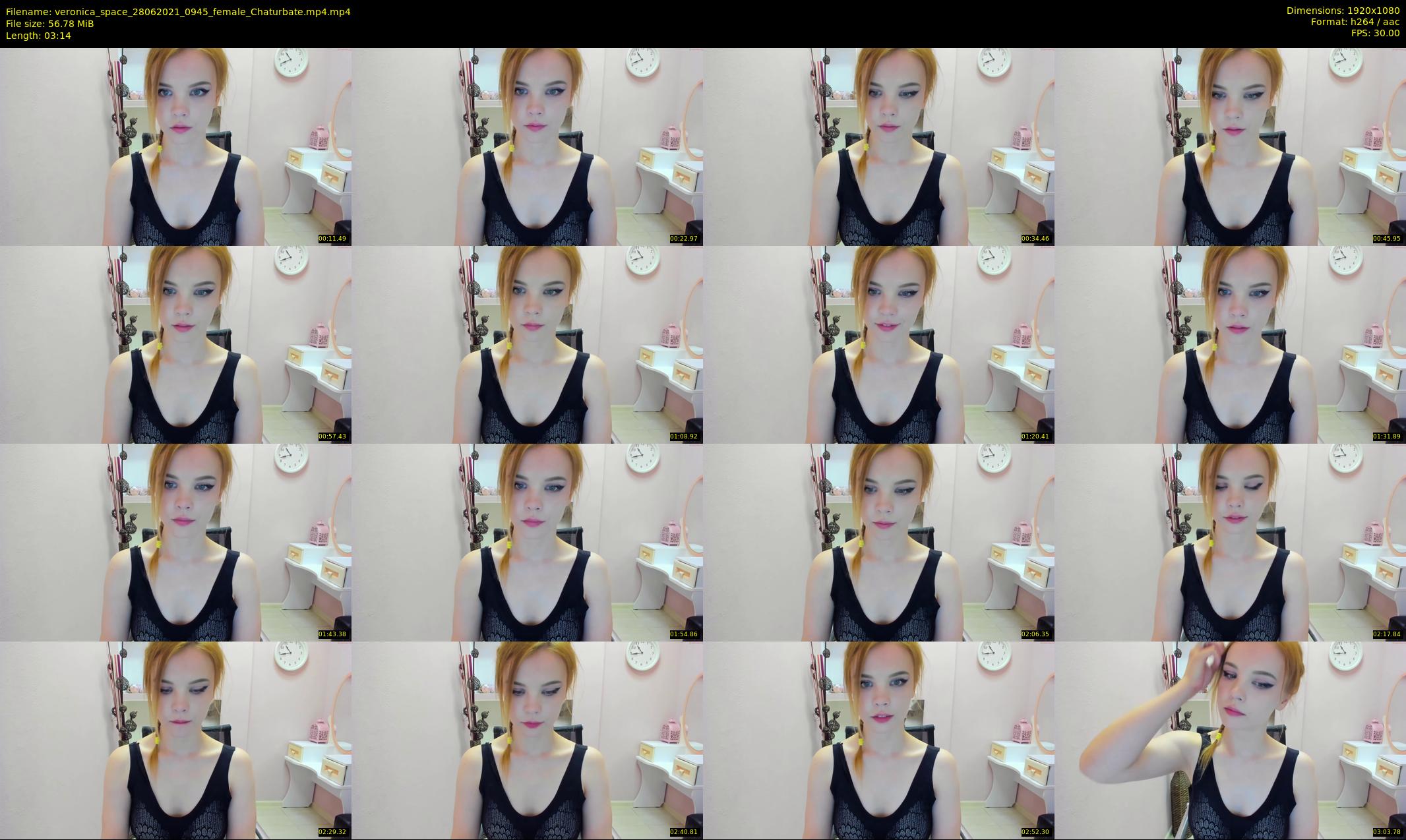 veronica_space — 4 minute Chaturbate female cam show recording, 1080p, Jun 28, 2021