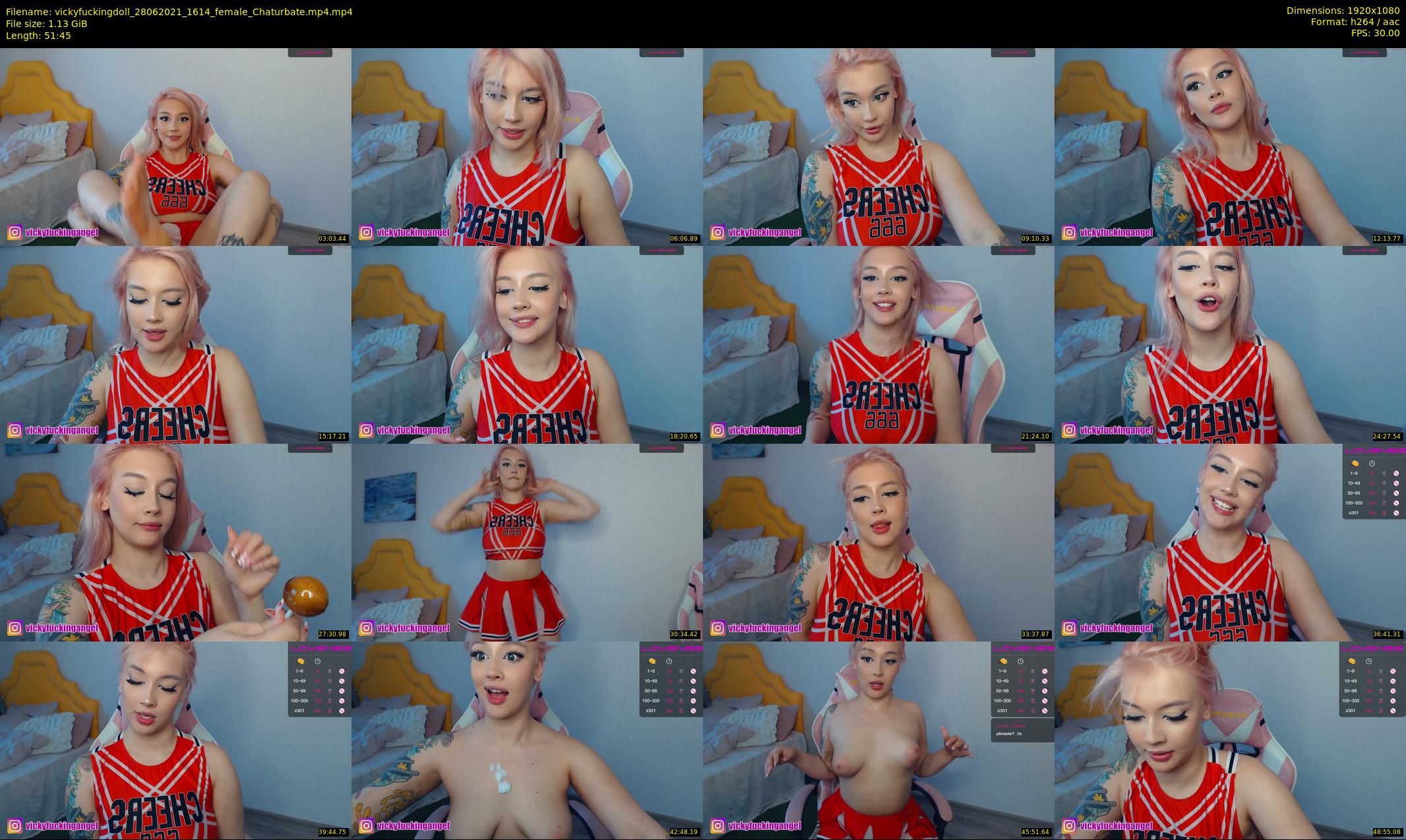 vickyfuckingdoll — 52 minute Chaturbate female cam show recording, 1080p, Jun 28, 2021