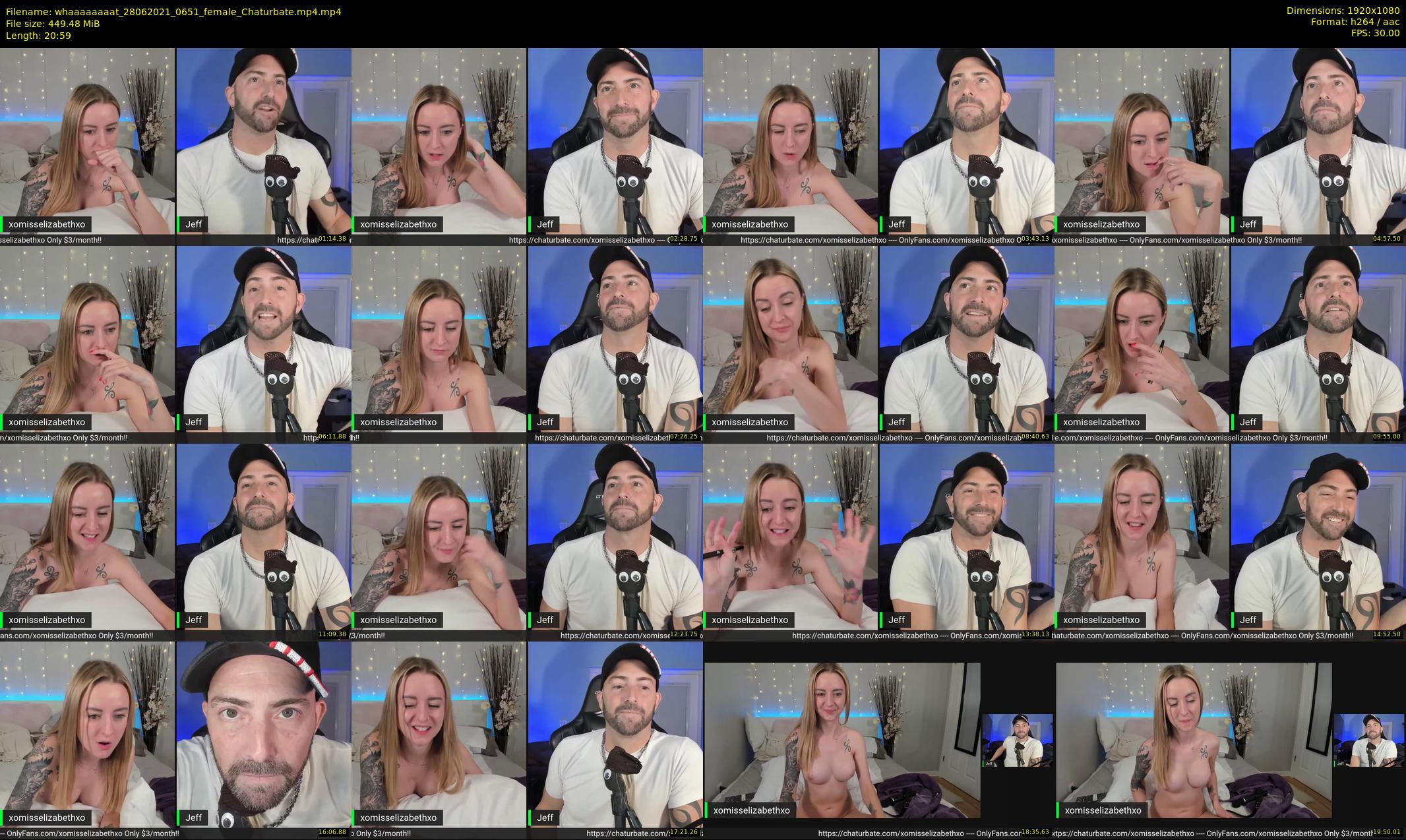 whaaaaaaaat — 21 minute Chaturbate couple cam show recording, 1080p, Jun 28, 2021
