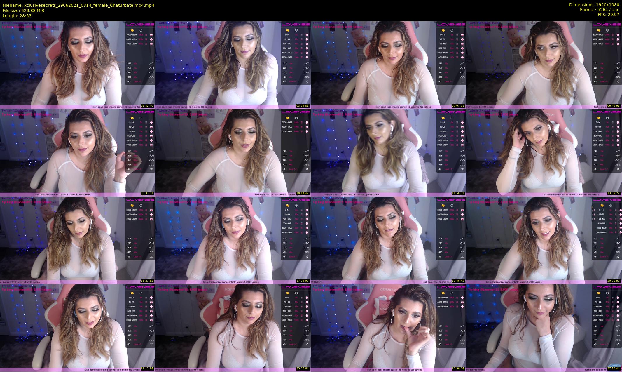 xclusivesecrets — 29 minute Chaturbate female cam show recording, 1080p, Jun 29, 2021