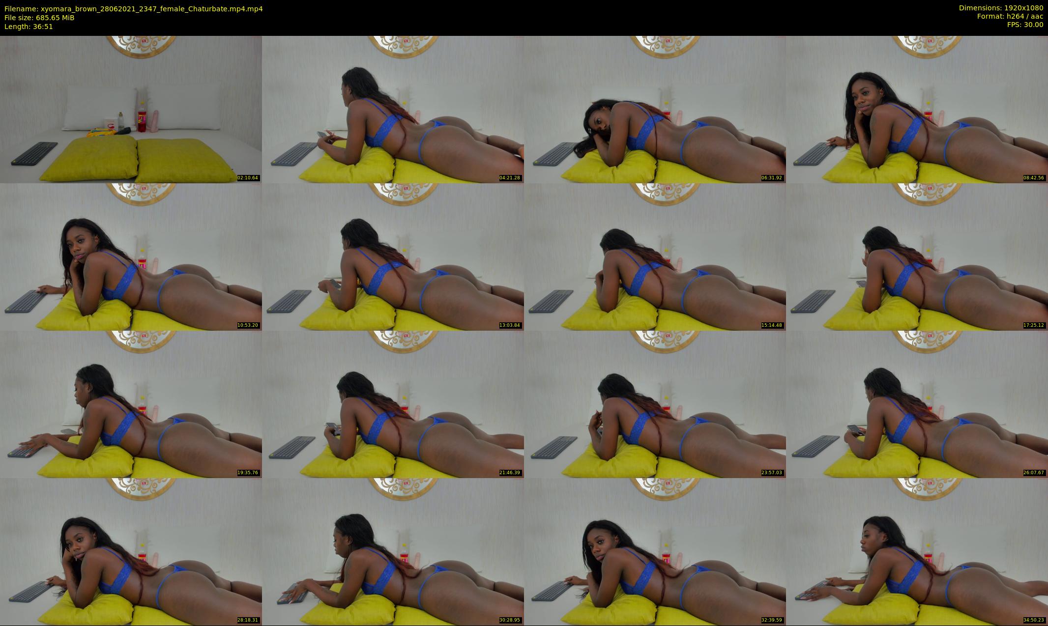 xyomara_brown — 37 minute Chaturbate female cam show recording, 1080p, Jun 28, 2021