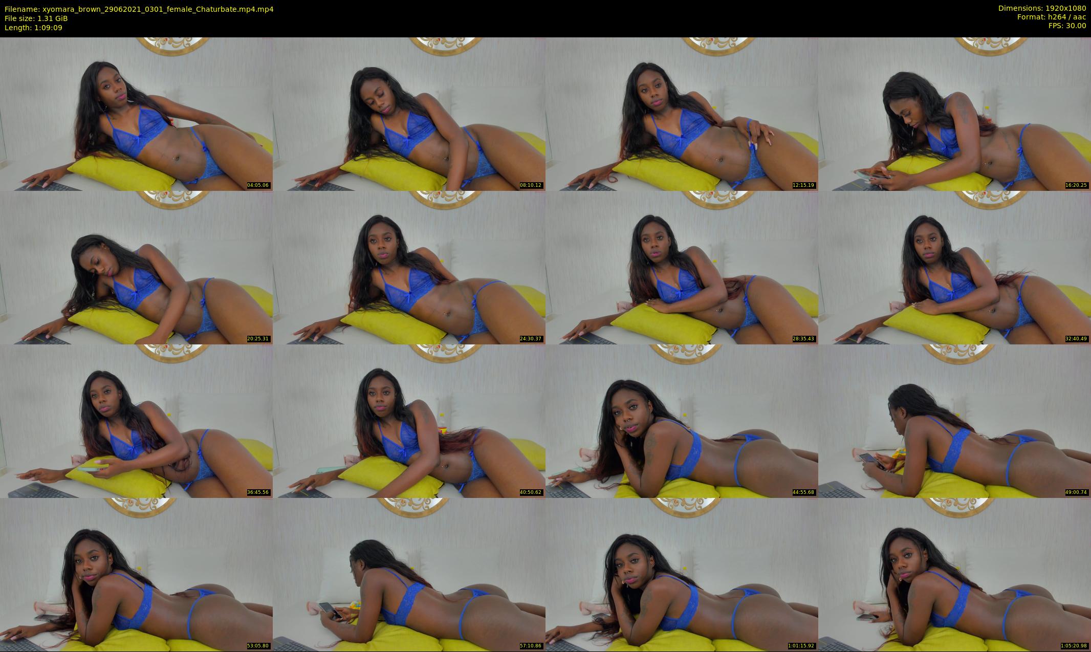 xyomara_brown — 70 minute Chaturbate female cam show recording, 1080p, Jun 29, 2021