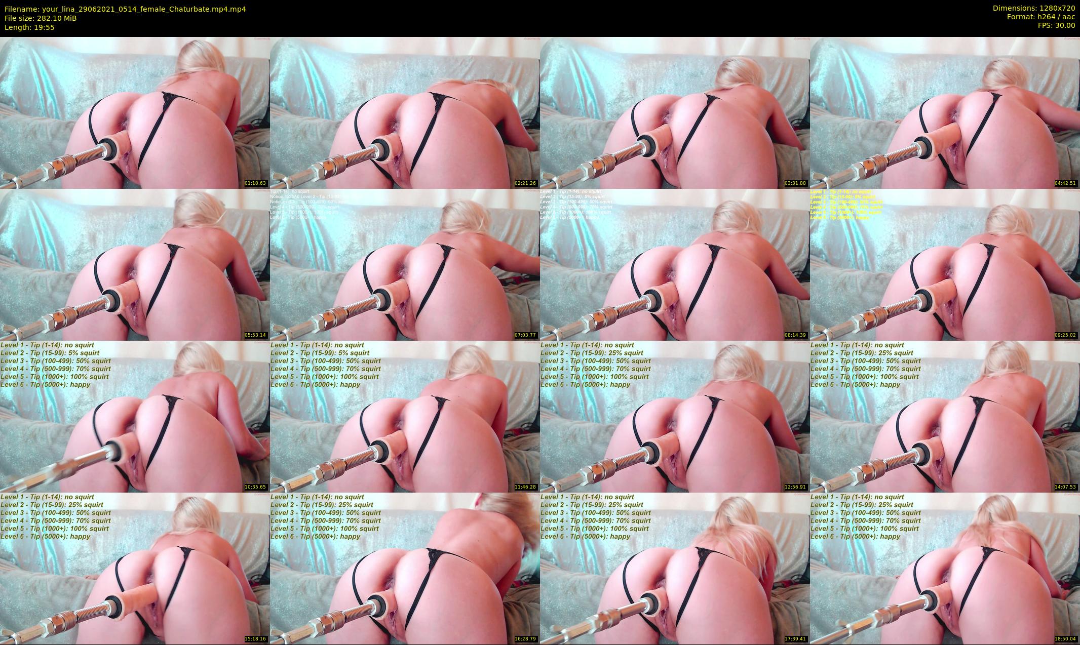 your_lina — 20 minute Chaturbate female cam show recording, 720p, Jun 29, 2021