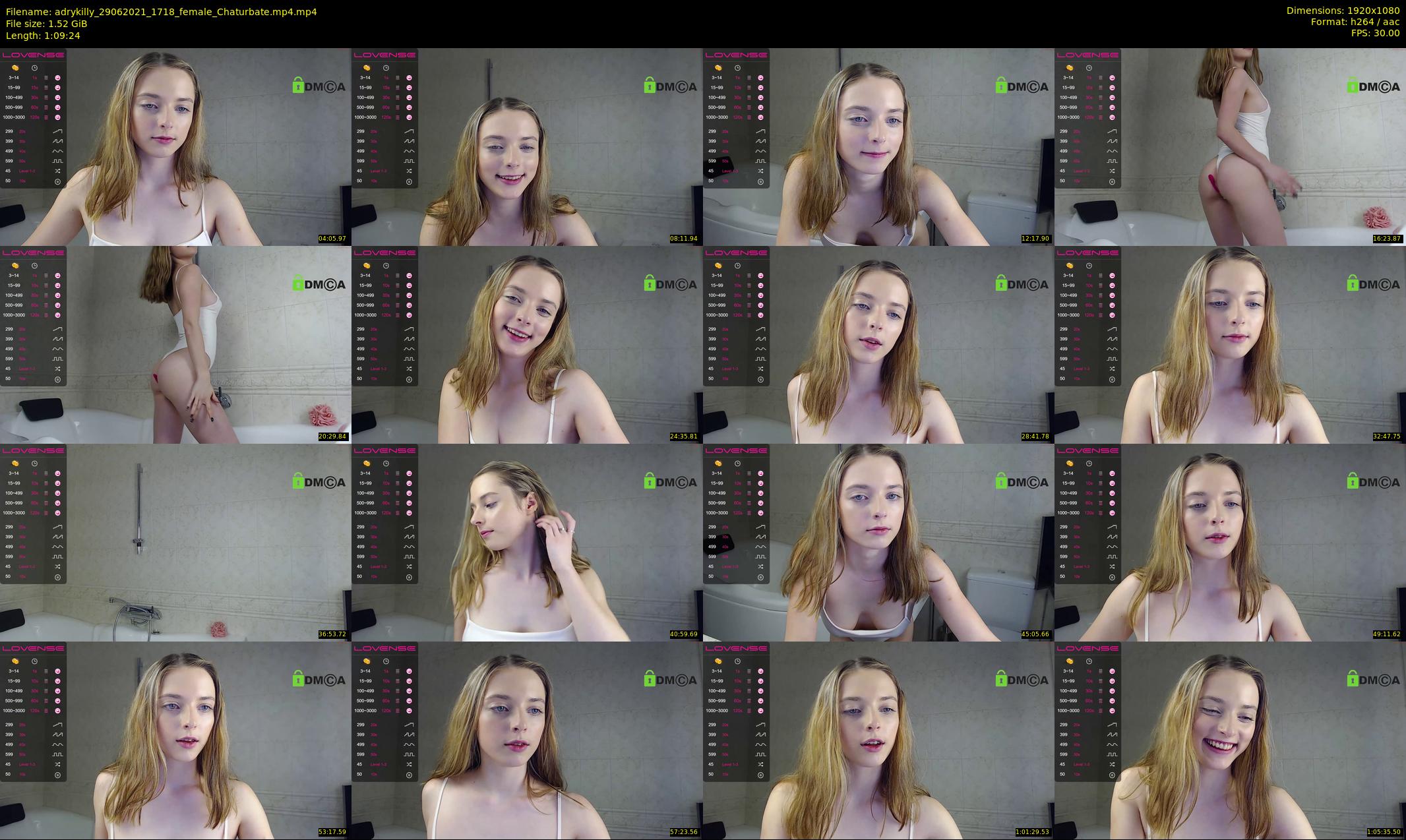 adrykilly — 70 minute Chaturbate female cam show recording, 1080p, Jun 29, 2021