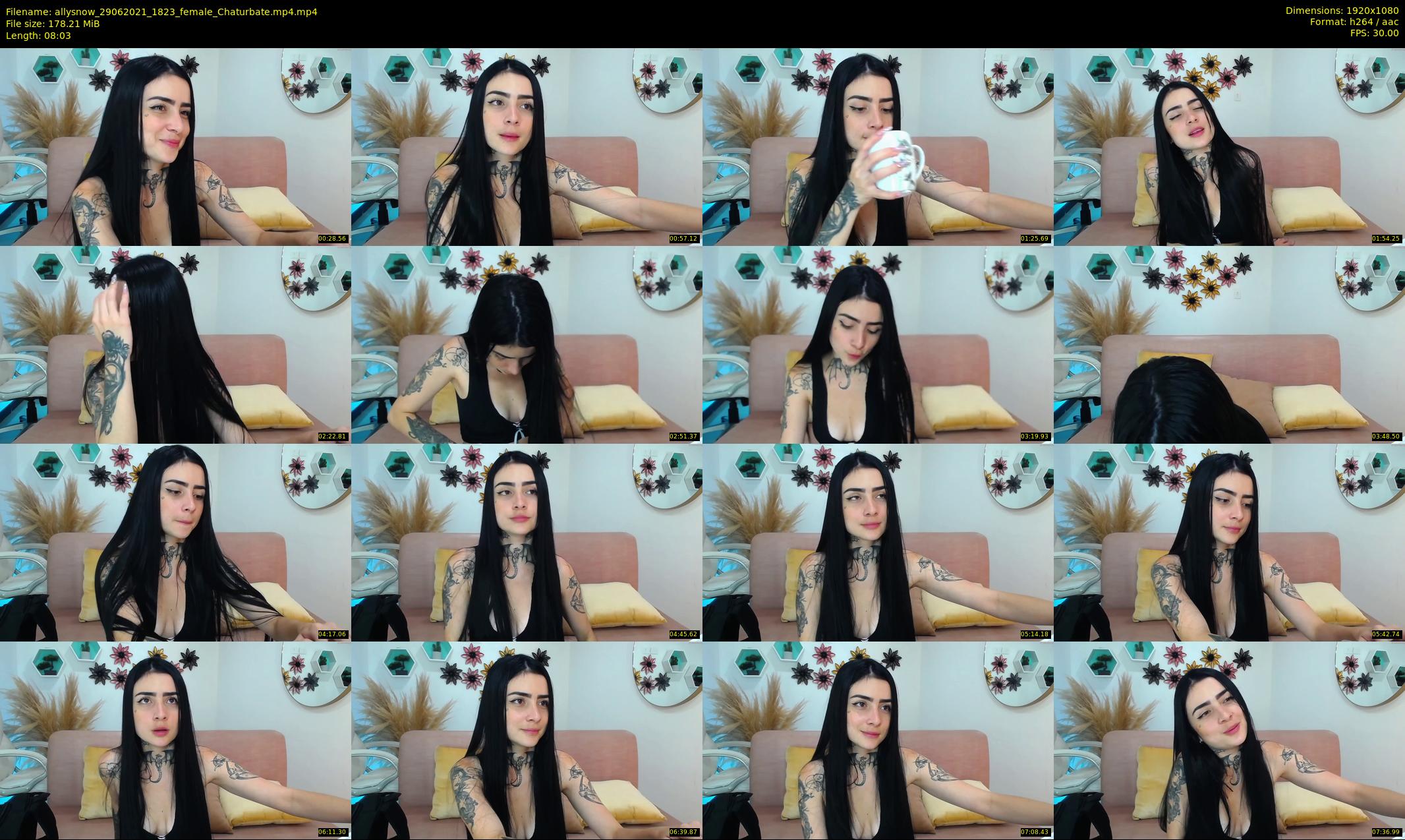 allysnow — 9 minute Chaturbate female cam show recording, 1080p, Jun 29, 2021