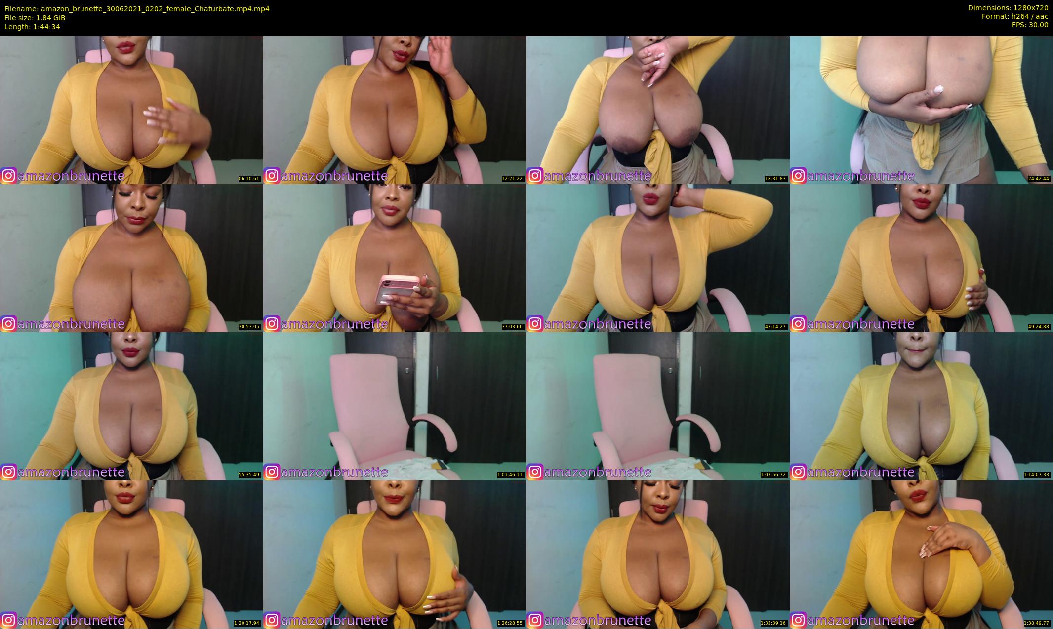 amazon_brunette — 105 minute Chaturbate female cam show recording, 720p, Jun 30, 2021