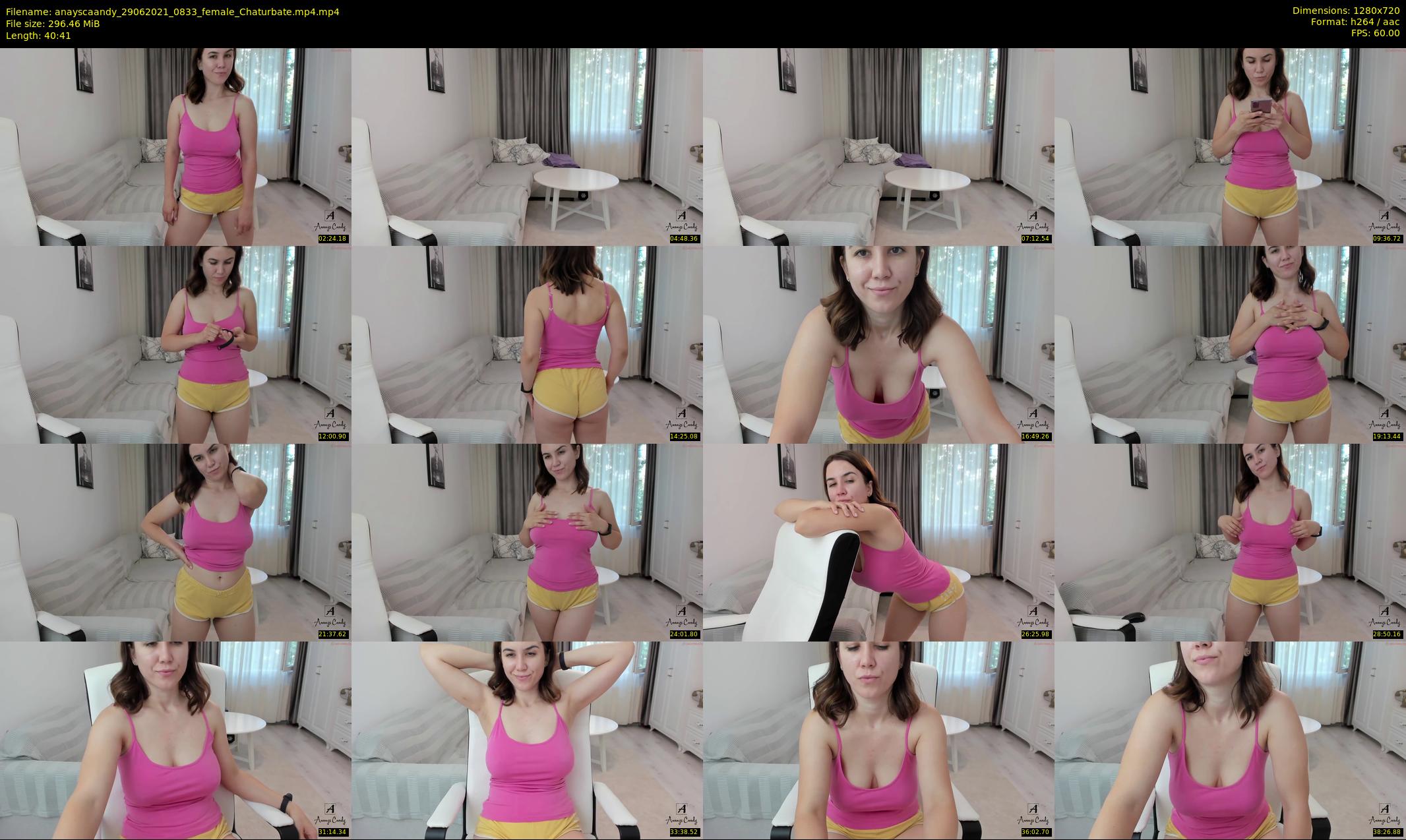 anayscaandy — 41 minute Chaturbate female cam show recording, 720p, Jun 29, 2021