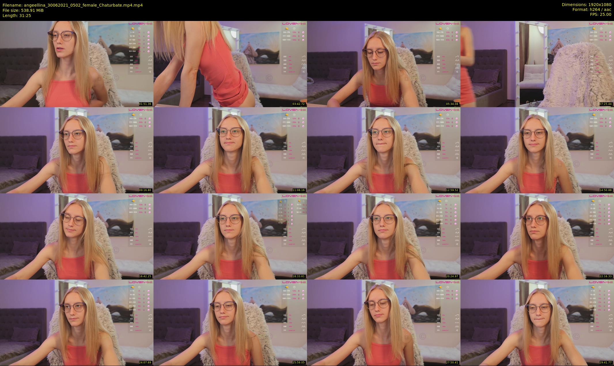 angeellina — 32 minute Chaturbate female cam show recording, 1080p, Jun 30, 2021