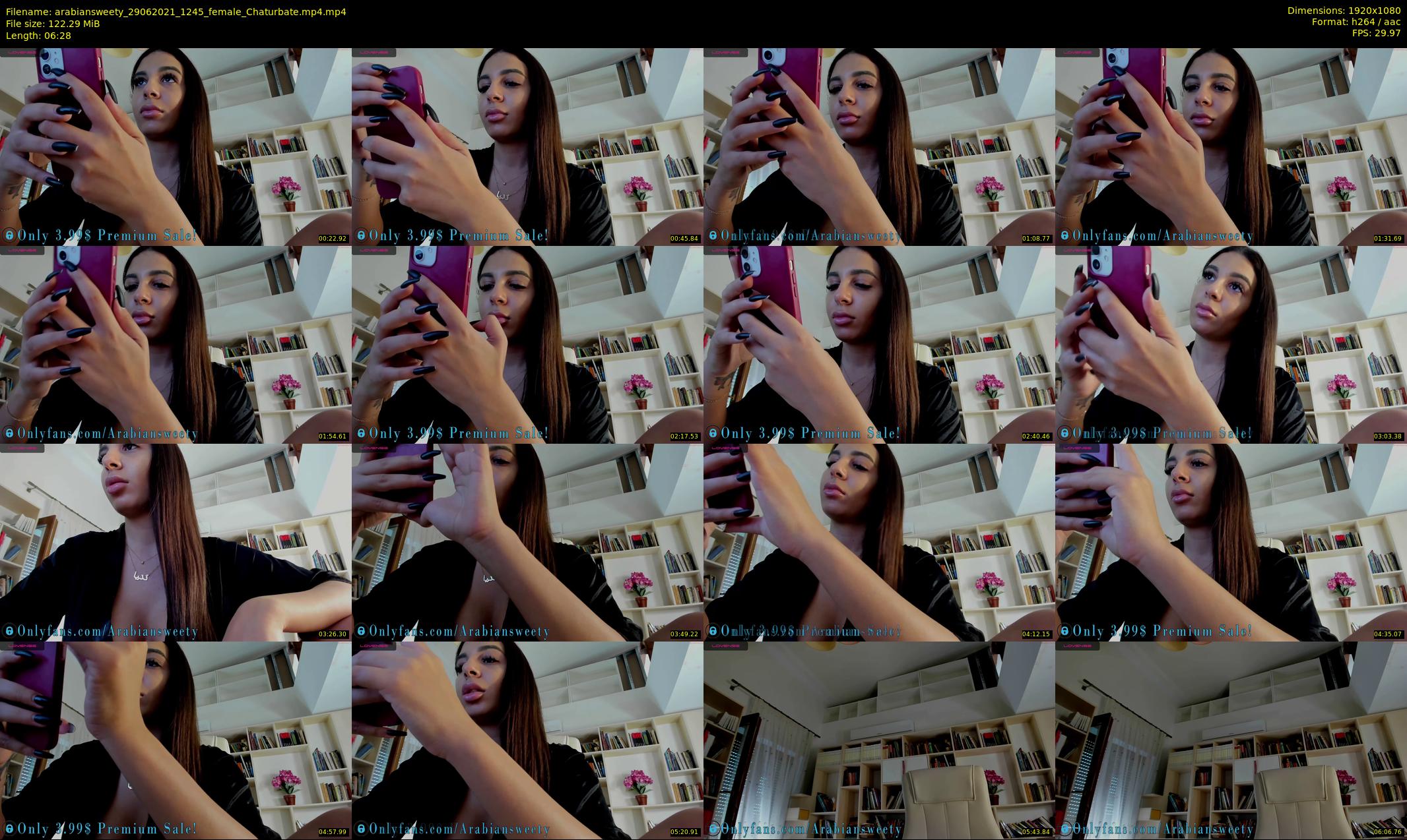 arabiansweety — 7 minute Chaturbate female cam show recording, 1080p, Jun 29, 2021