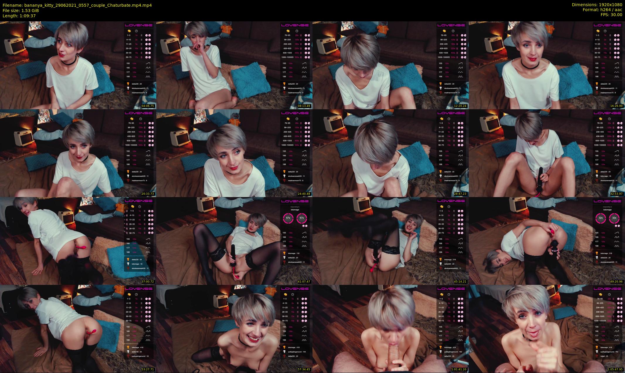 bananya_kitty — 70 minute Chaturbate couple cam show recording, 1080p, Jun 29, 2021