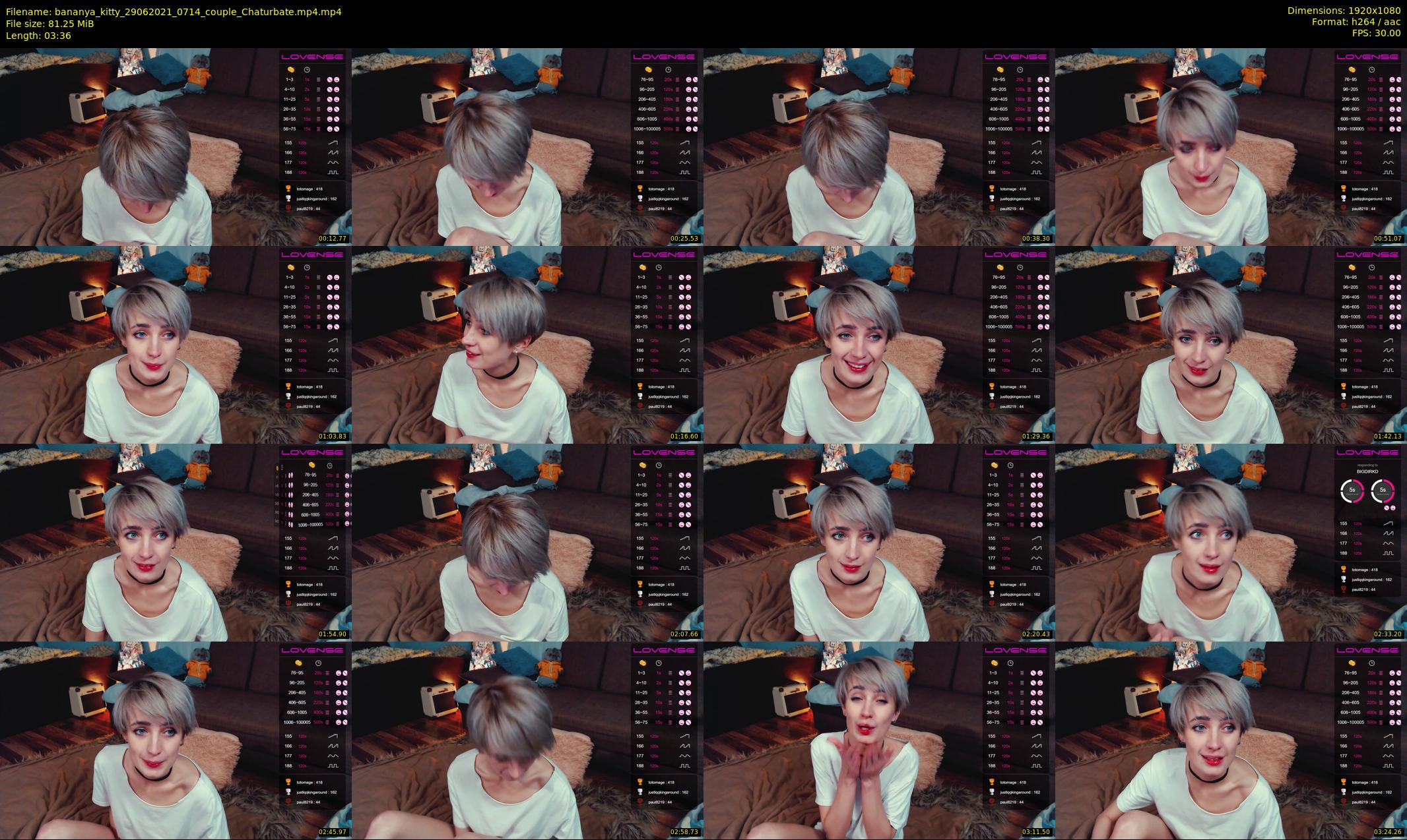 bananya_kitty — 4 minute Chaturbate couple cam show recording, 1080p, Jun 29, 2021