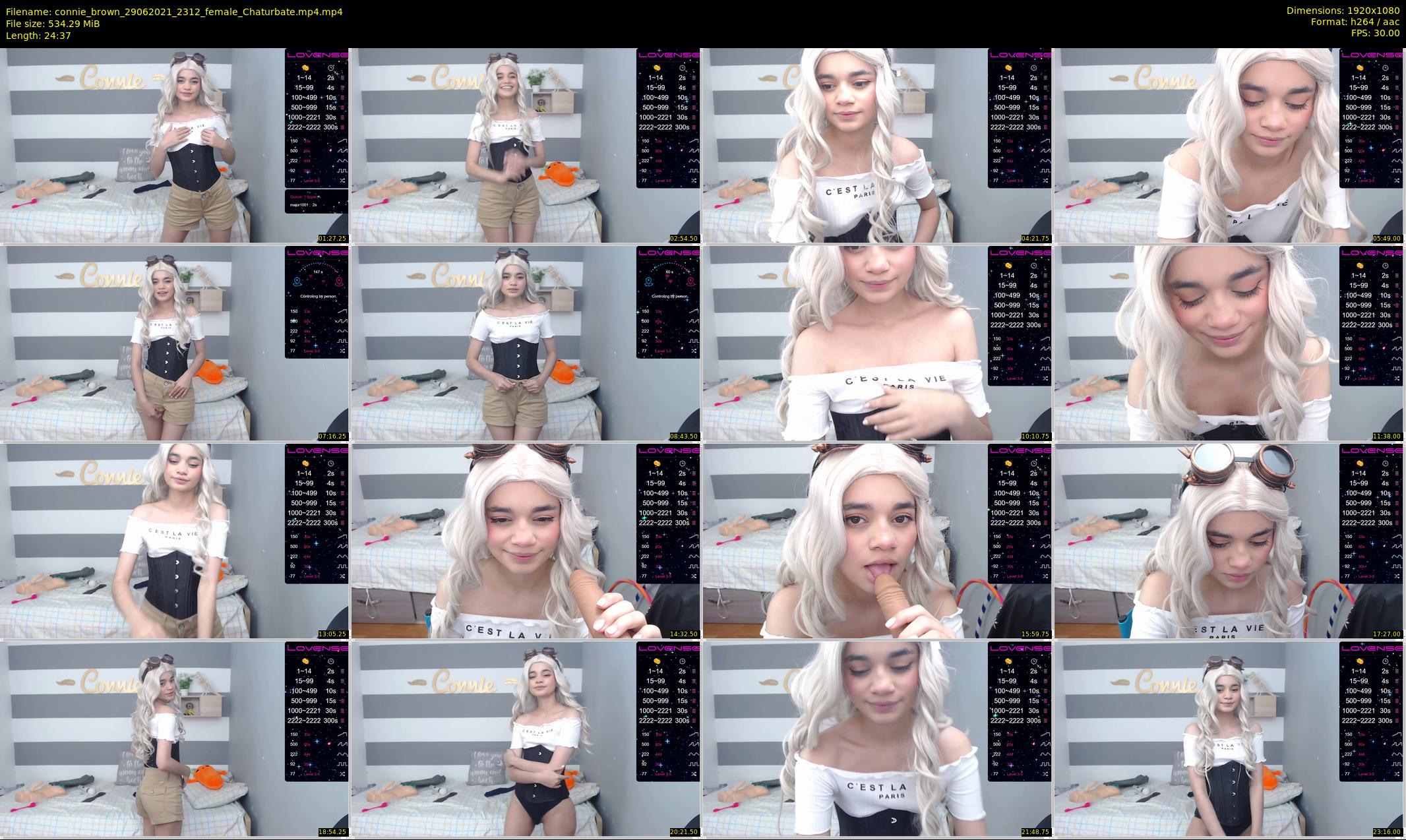 connie_brown — 25 minute Chaturbate female cam show recording, 1080p, Jun 29, 2021