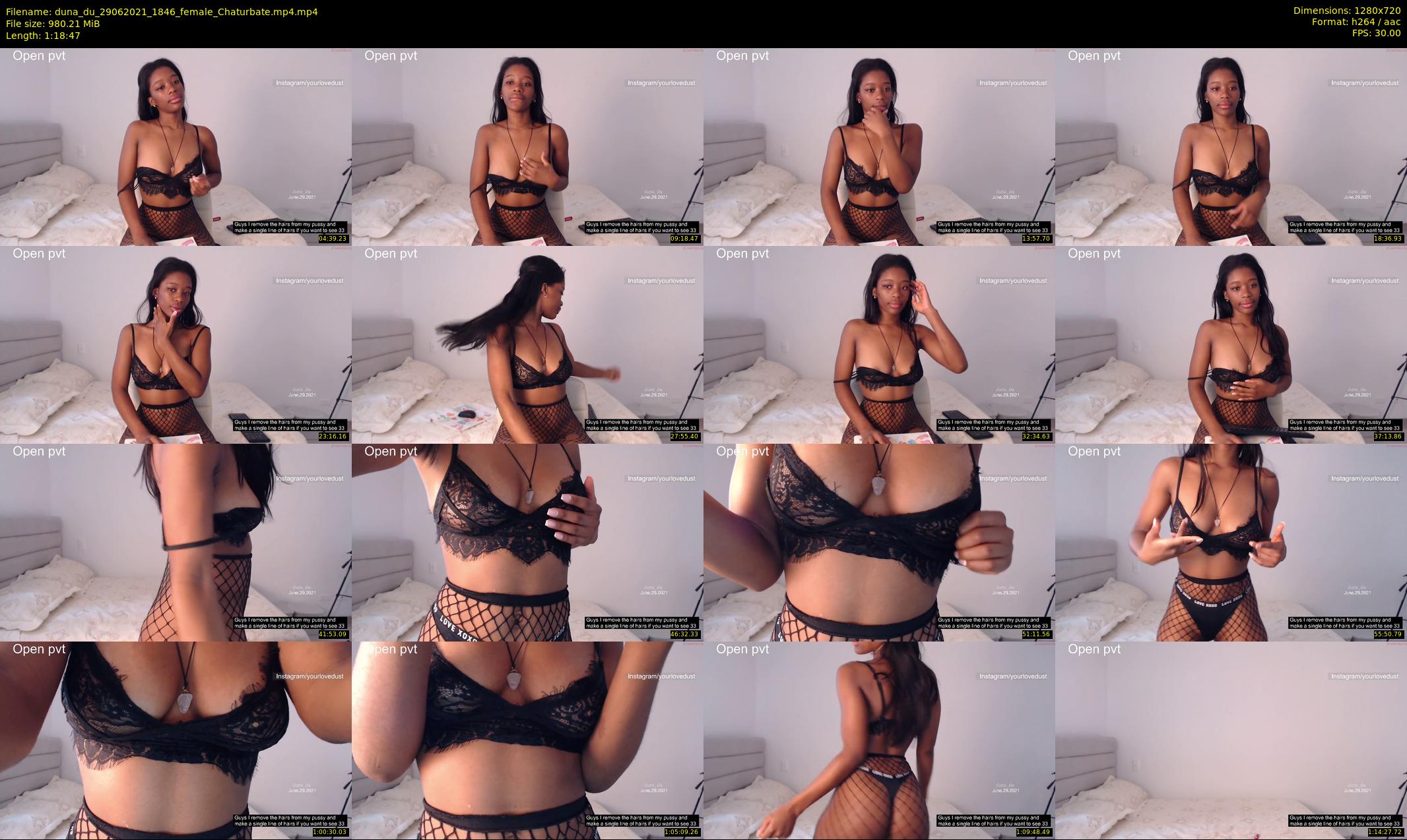 duna_du — 79 minute Chaturbate female cam show recording, 720p, Jun 29, 2021
