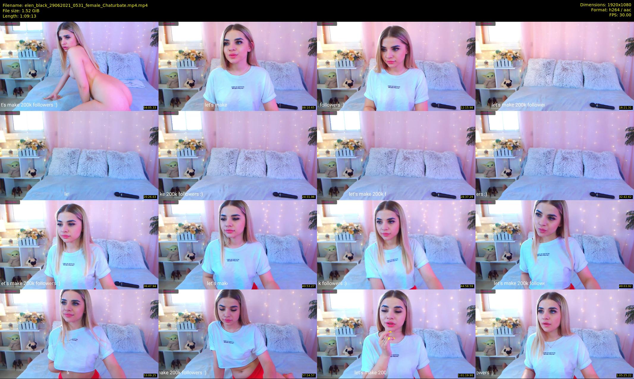 elen_black — 70 minute Chaturbate female cam show recording, 1080p, Jun 29, 2021