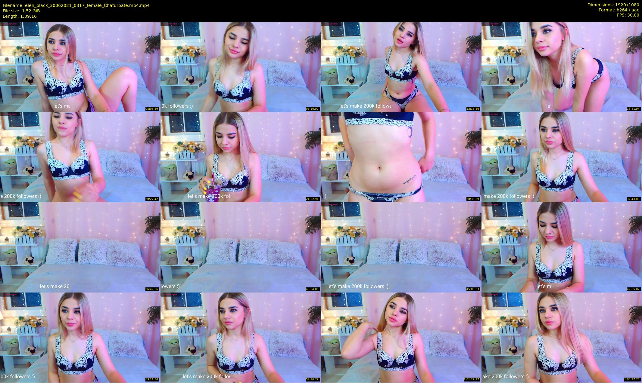 elen_black — 70 minute Chaturbate female cam show recording, 1080p, Jun 30, 2021