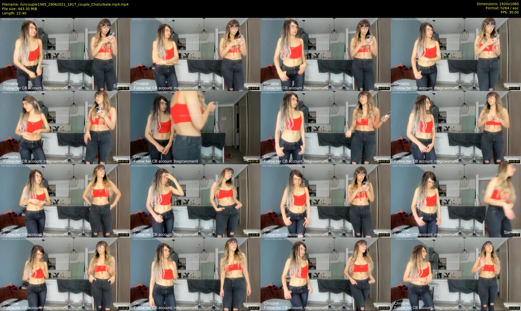 funcouple1985 — 23 minute Chaturbate couple cam show recording, 1080p, Jun 29, 2021