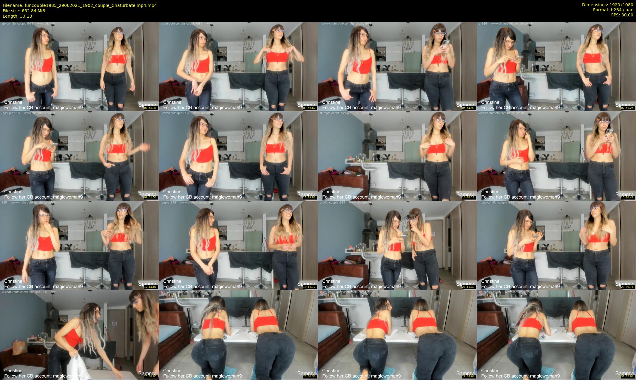 funcouple1985 — 34 minute Chaturbate couple cam show recording, 1080p, Jun 29, 2021