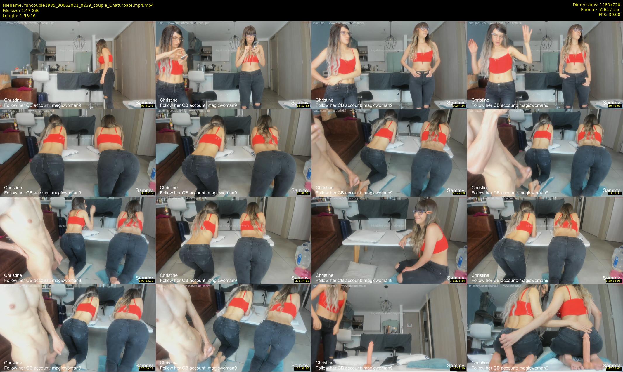funcouple1985 — 114 minute Chaturbate couple cam show recording, 720p, Jun 30, 2021