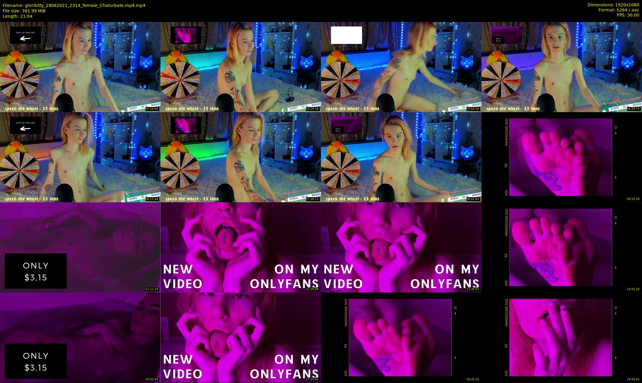 glorikitty — 22 minute Chaturbate female cam show recording, 1080p, Jun 29, 2021