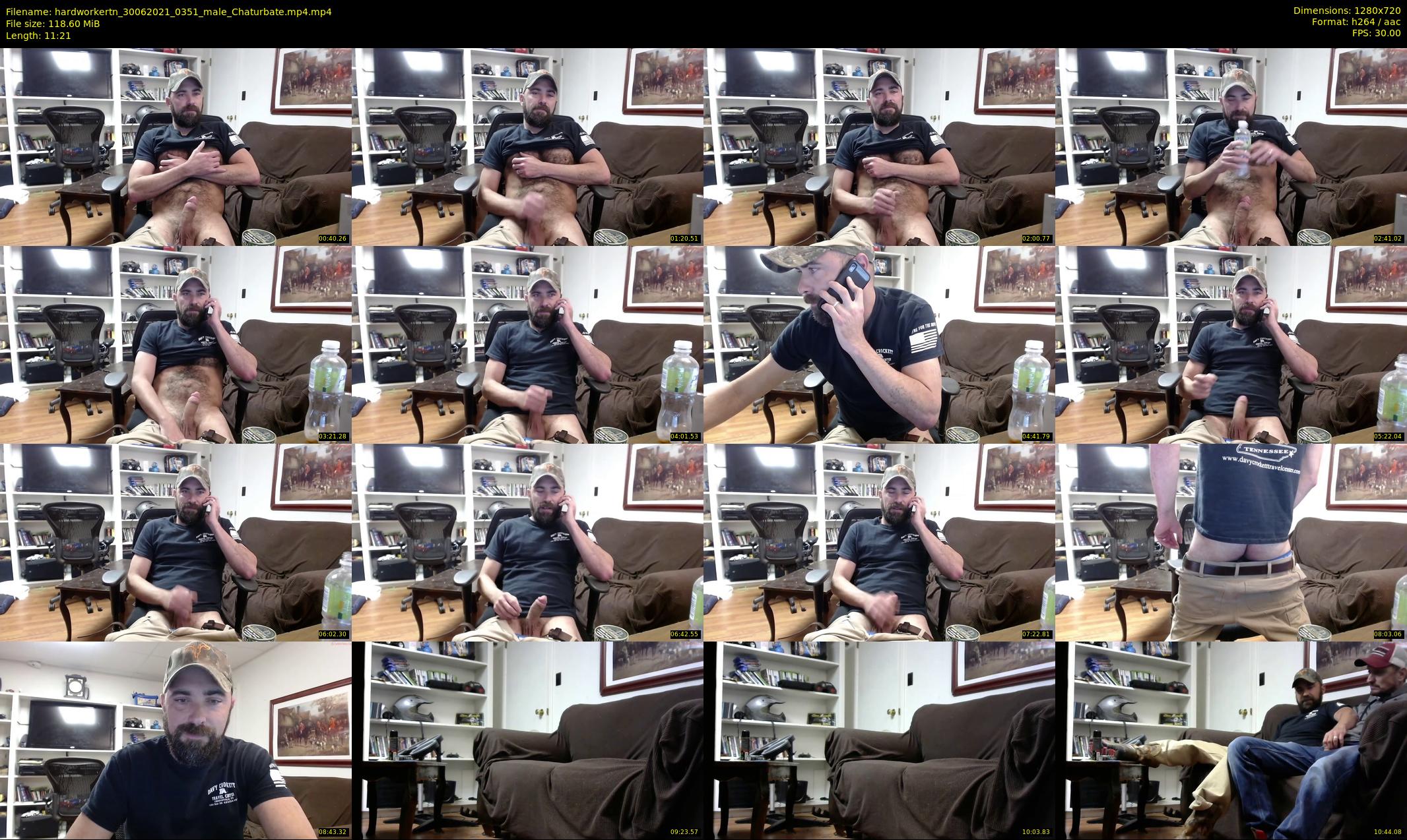 hardworkertn — 12 minute Chaturbate male cam show recording, 720p, Jun 30, 2021
