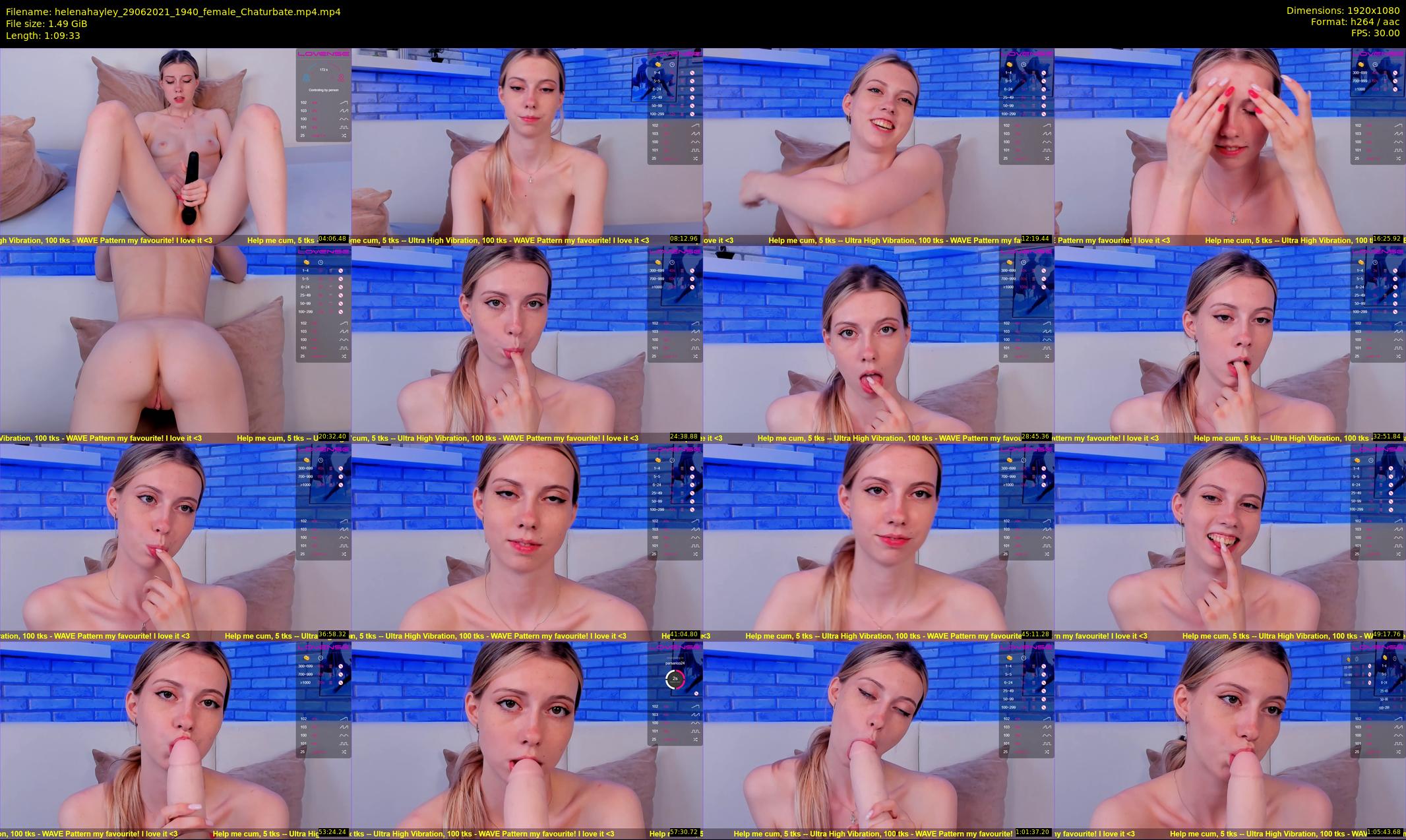 helenahayley — 70 minute Chaturbate female cam show recording, 1080p, Jun 29, 2021