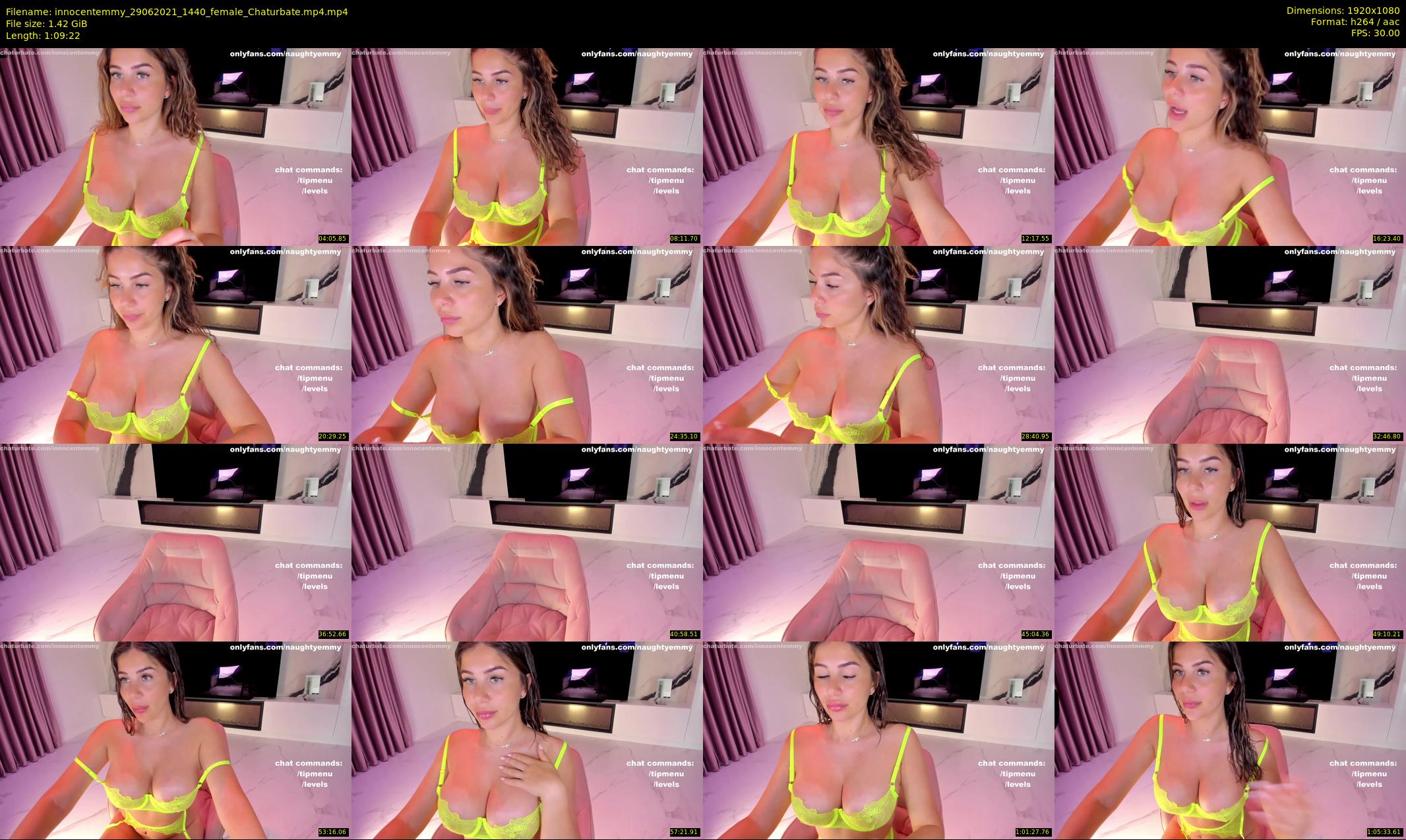 innocentemmy — 70 minute Chaturbate female cam show recording, 1080p, Jun 29, 2021
