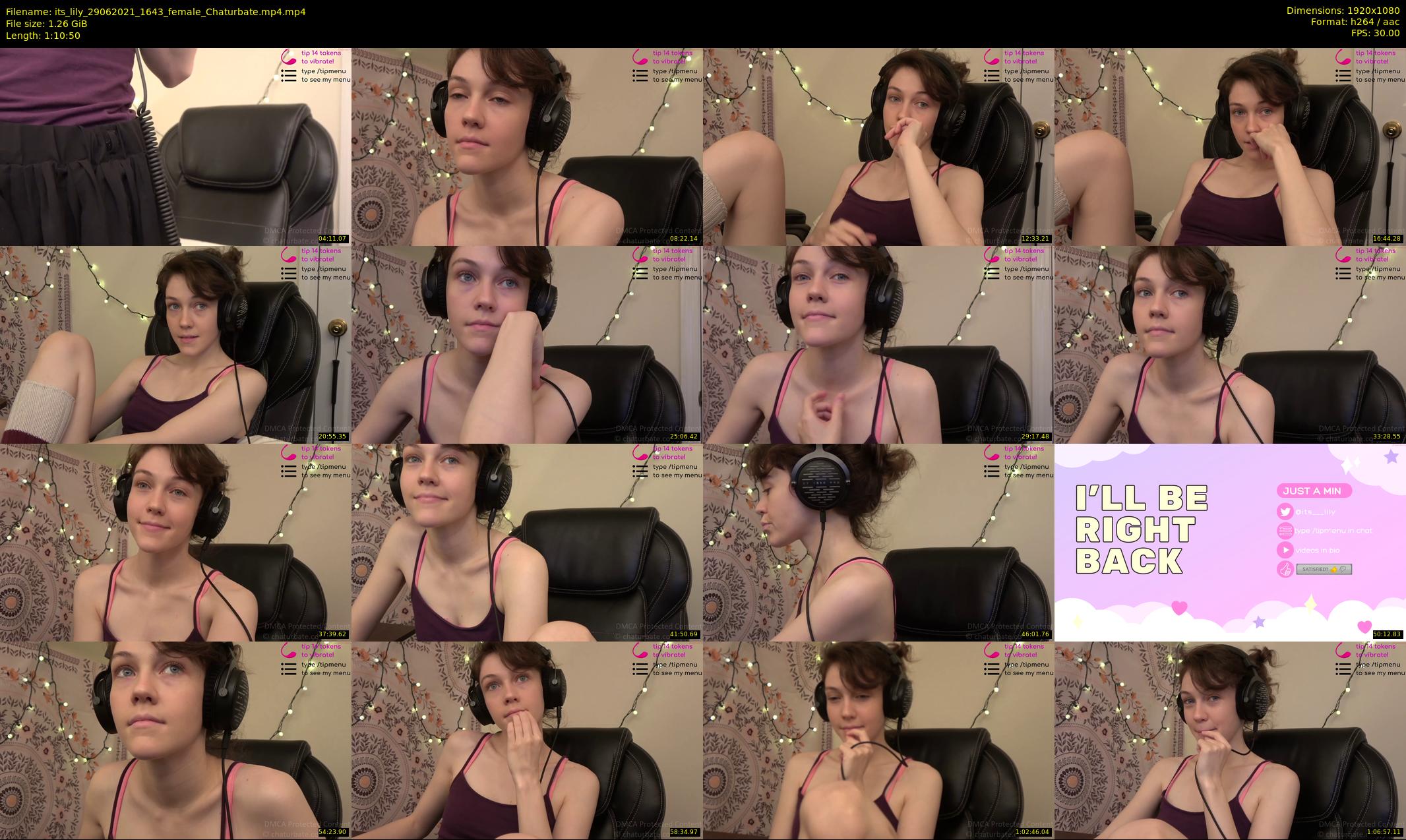 its_lily — 71 minute Chaturbate female cam show recording, 1080p, Jun 29, 2021