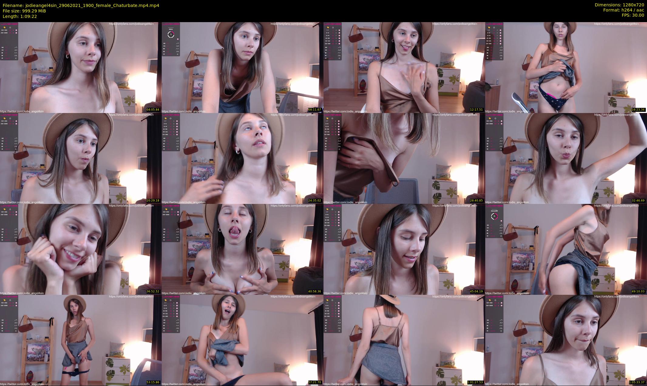 jodieangel4sin — 70 minute Chaturbate female cam show recording, 720p, Jun 29, 2021