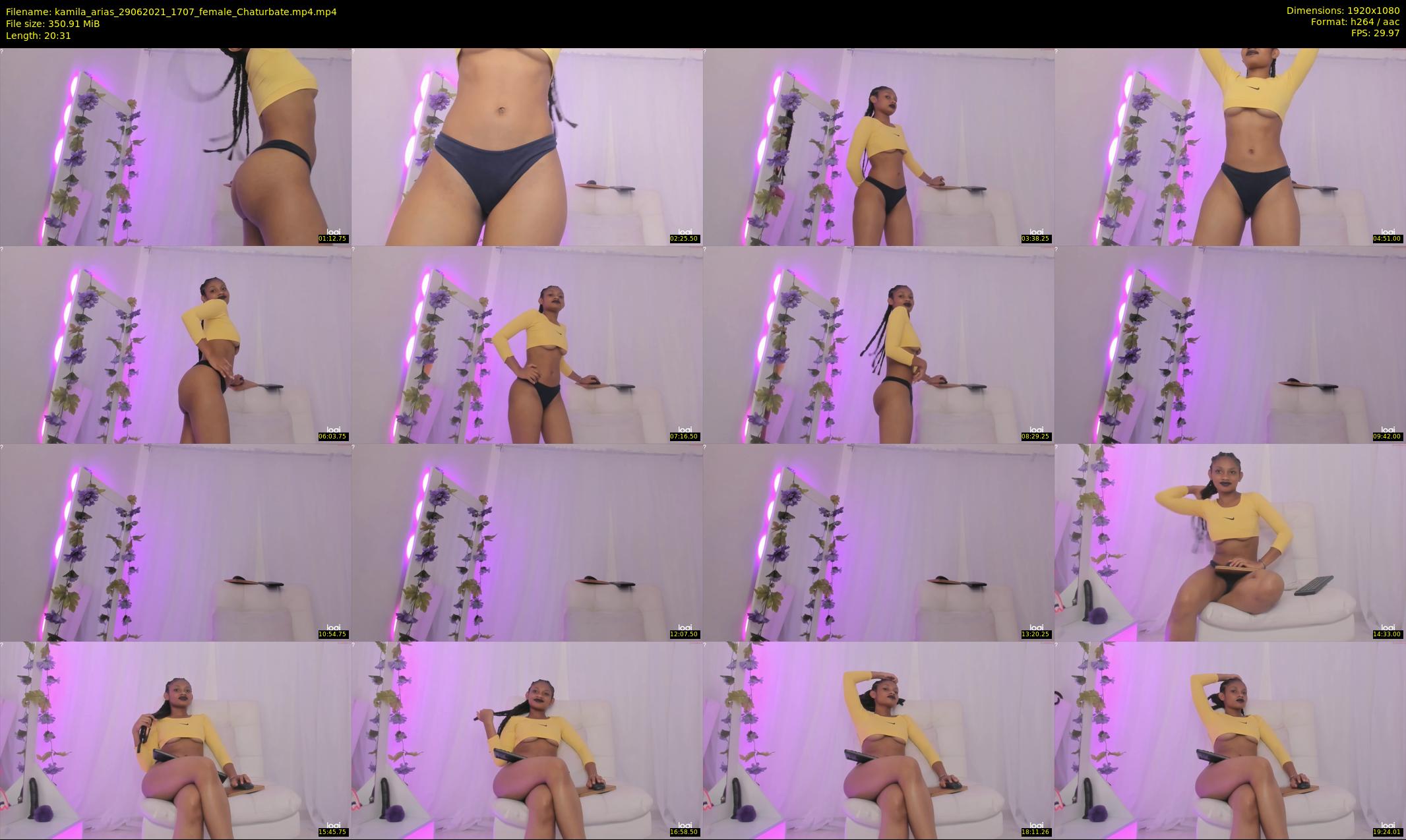 kamila_arias — 21 minute Chaturbate female cam show recording, 1080p, Jun 29, 2021
