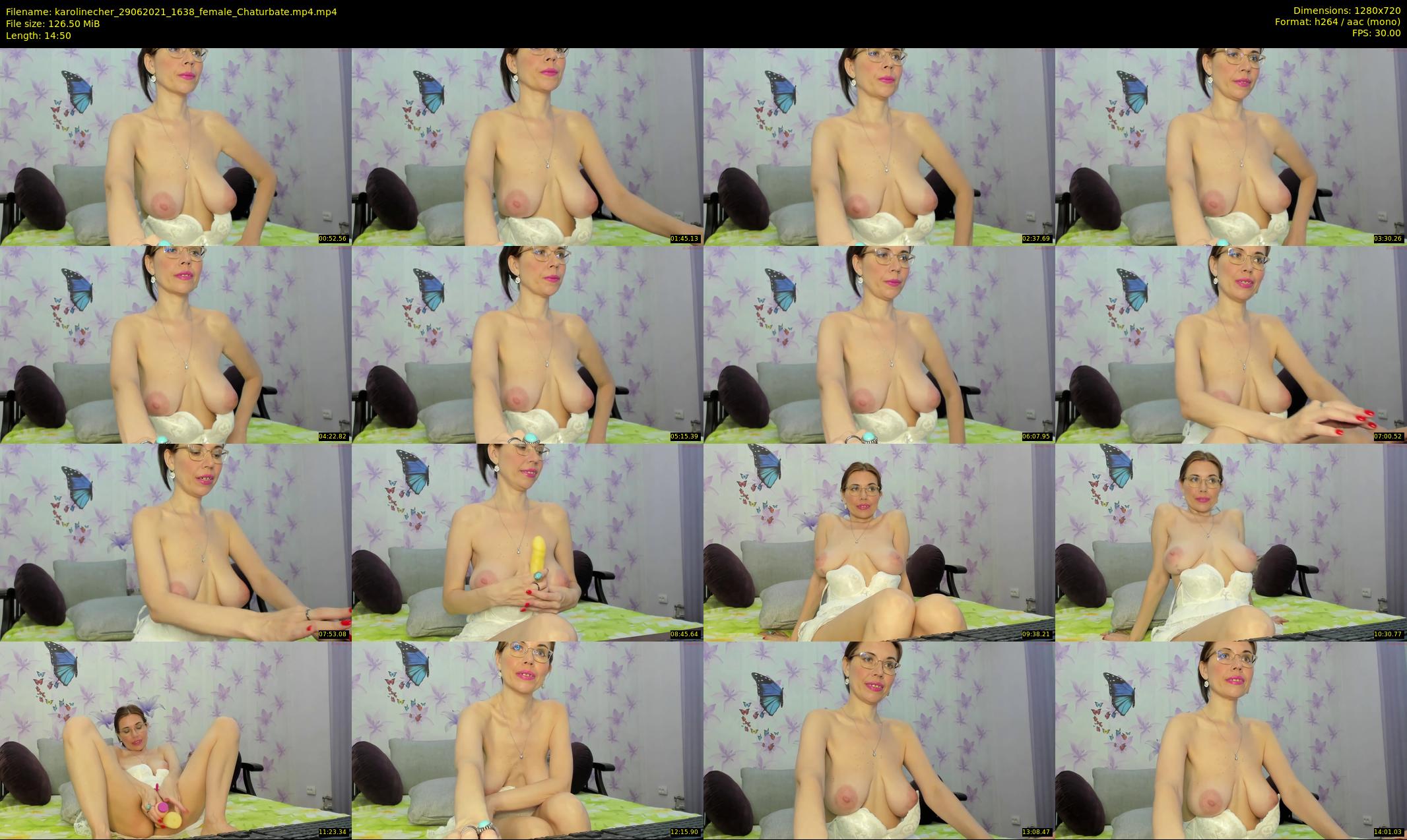 karolinecher — 15 minute Chaturbate female cam show recording, 720p, Jun 29, 2021