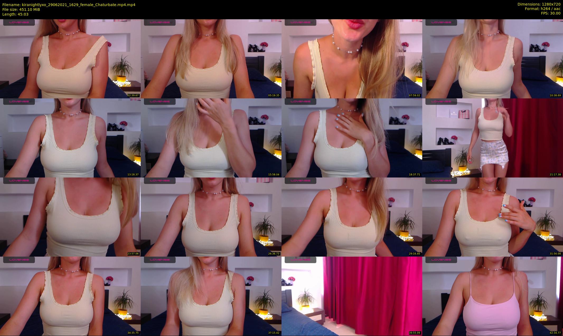 kiranightlyxo — 46 minute Chaturbate female cam show recording, 720p, Jun 29, 2021