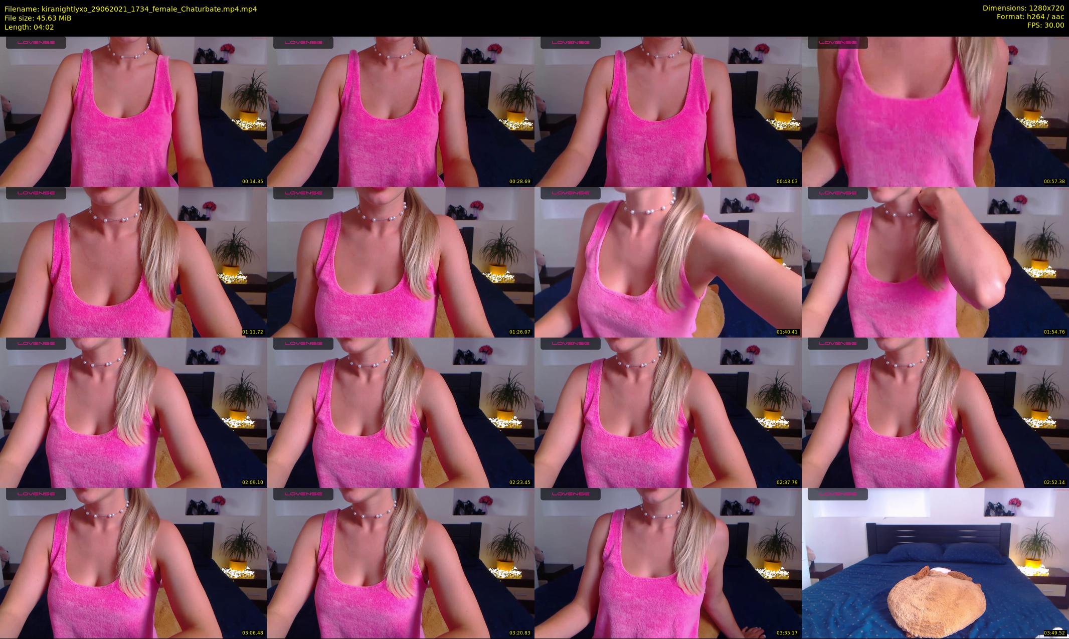 kiranightlyxo — 5 minute Chaturbate female cam show recording, 720p, Jun 29, 2021