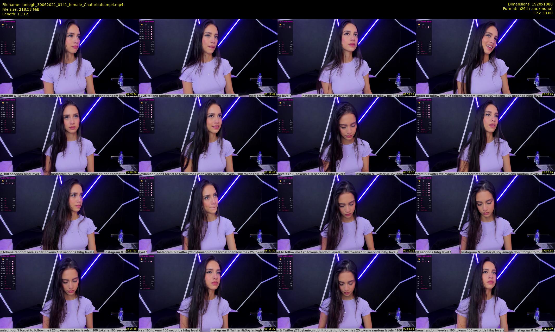 laniegh — 12 minute Chaturbate female cam show recording, 1080p, Jun 30, 2021