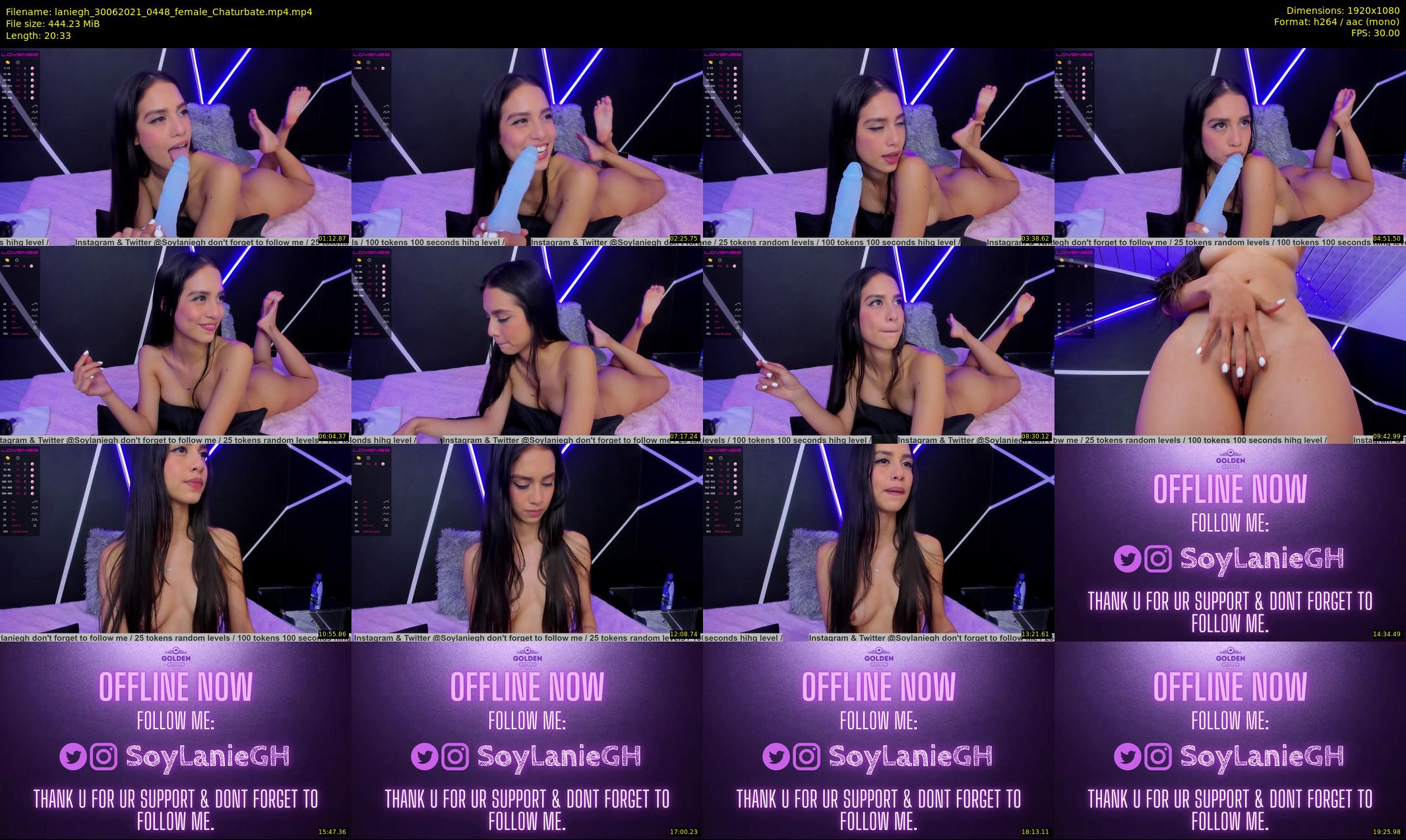 laniegh — 21 minute Chaturbate female cam show recording, 1080p, Jun 30, 2021