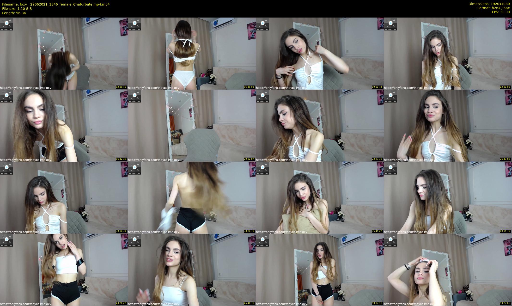 loxy_ — 57 minute Chaturbate female cam show recording, 1080p, Jun 29, 2021