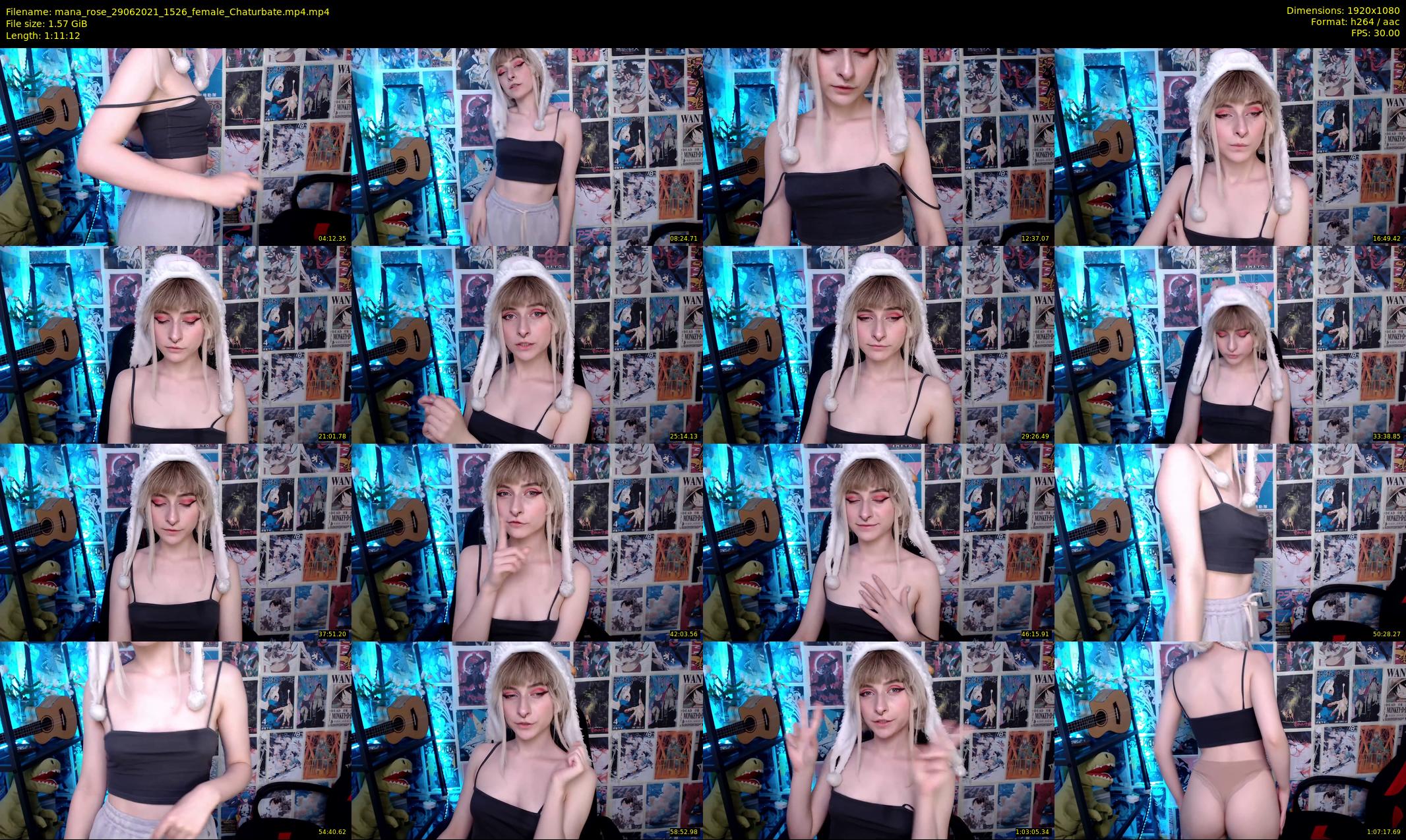 mana_rose — 72 minute Chaturbate female cam show recording, 1080p, Jun 29, 2021