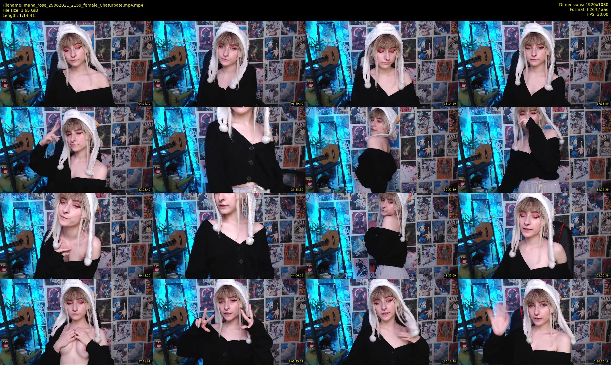 mana_rose — 75 minute Chaturbate female cam show recording, 1080p, Jun 29, 2021