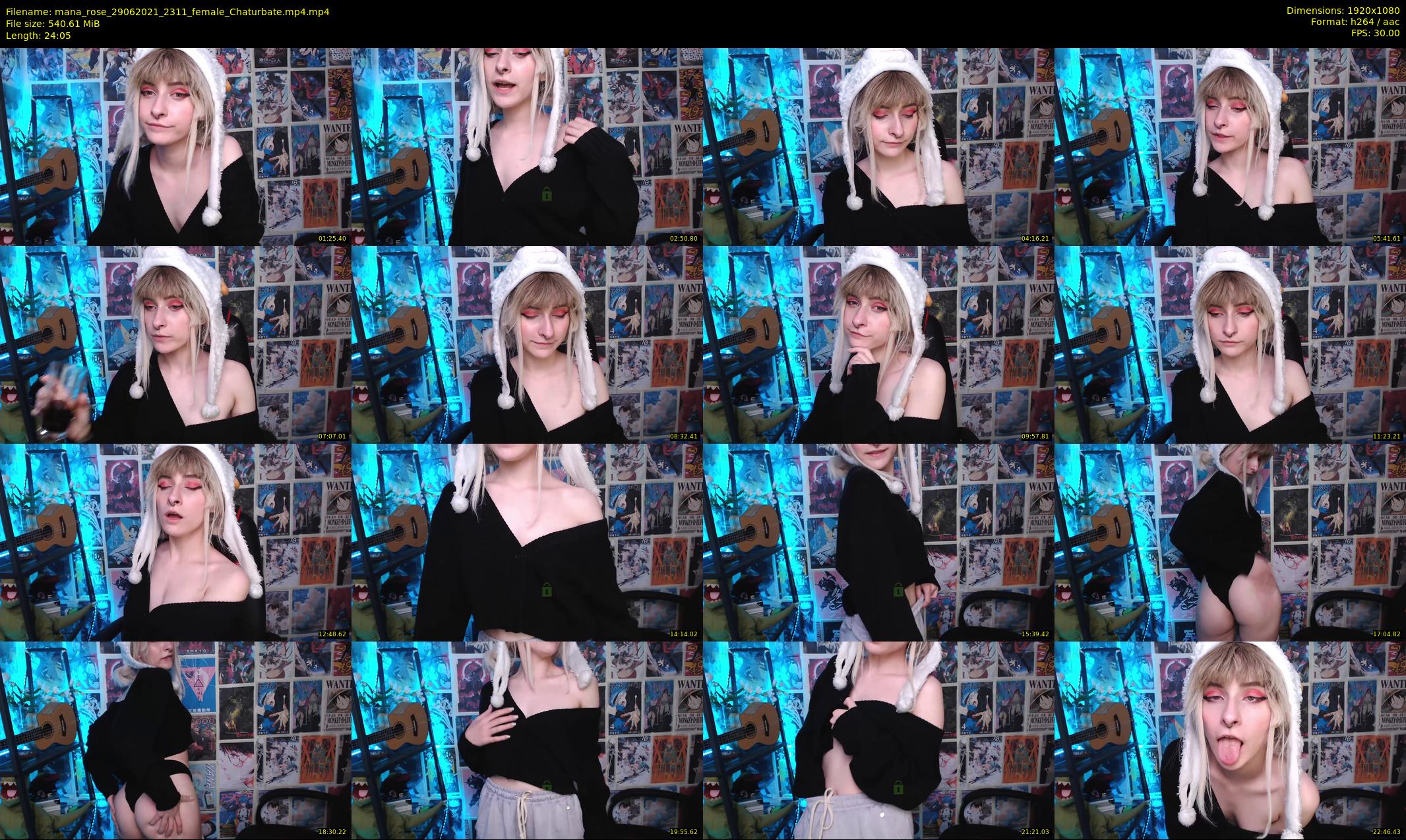 mana_rose — 25 minute Chaturbate female cam show recording, 1080p, Jun 29, 2021