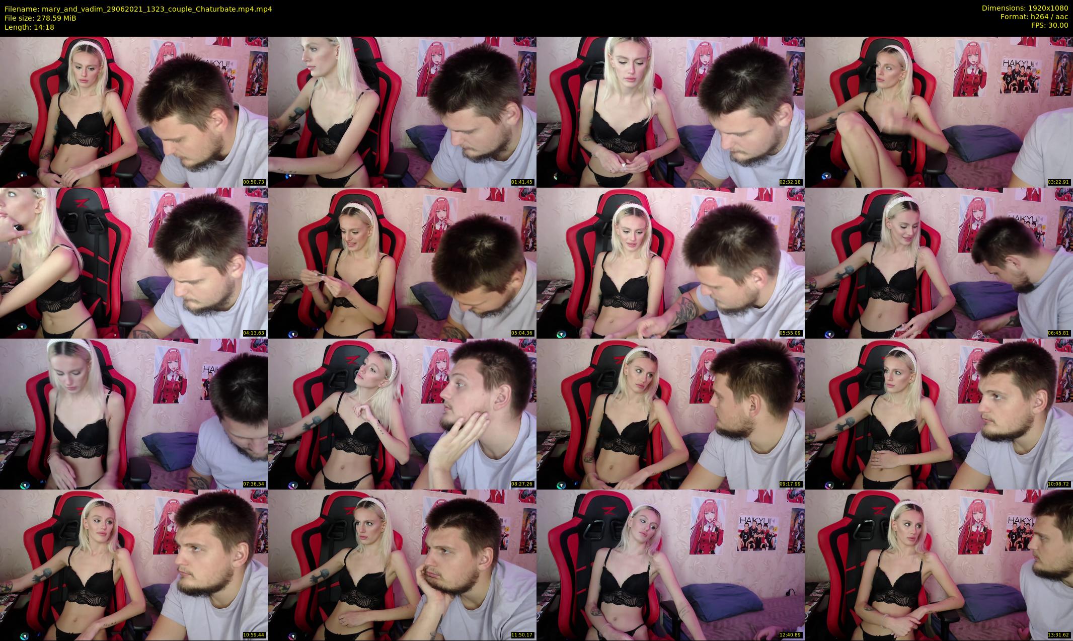 mary_and_vadim — 15 minute Chaturbate couple cam show recording, 1080p, Jun 29, 2021