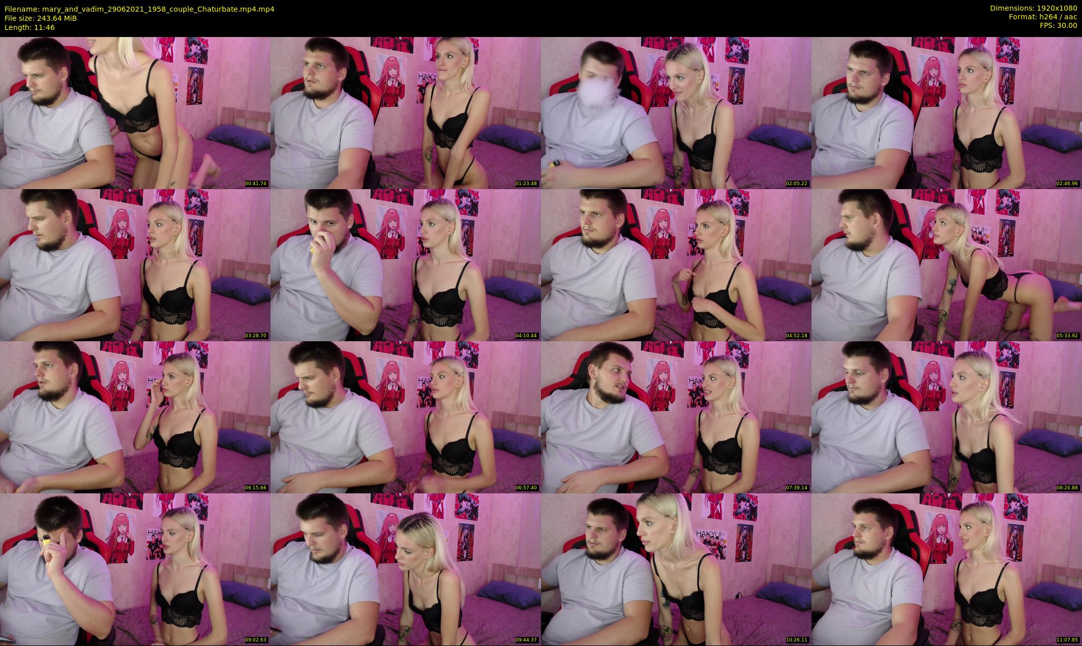 mary_and_vadim — 12 minute Chaturbate couple cam show recording, 1080p, Jun 29, 2021