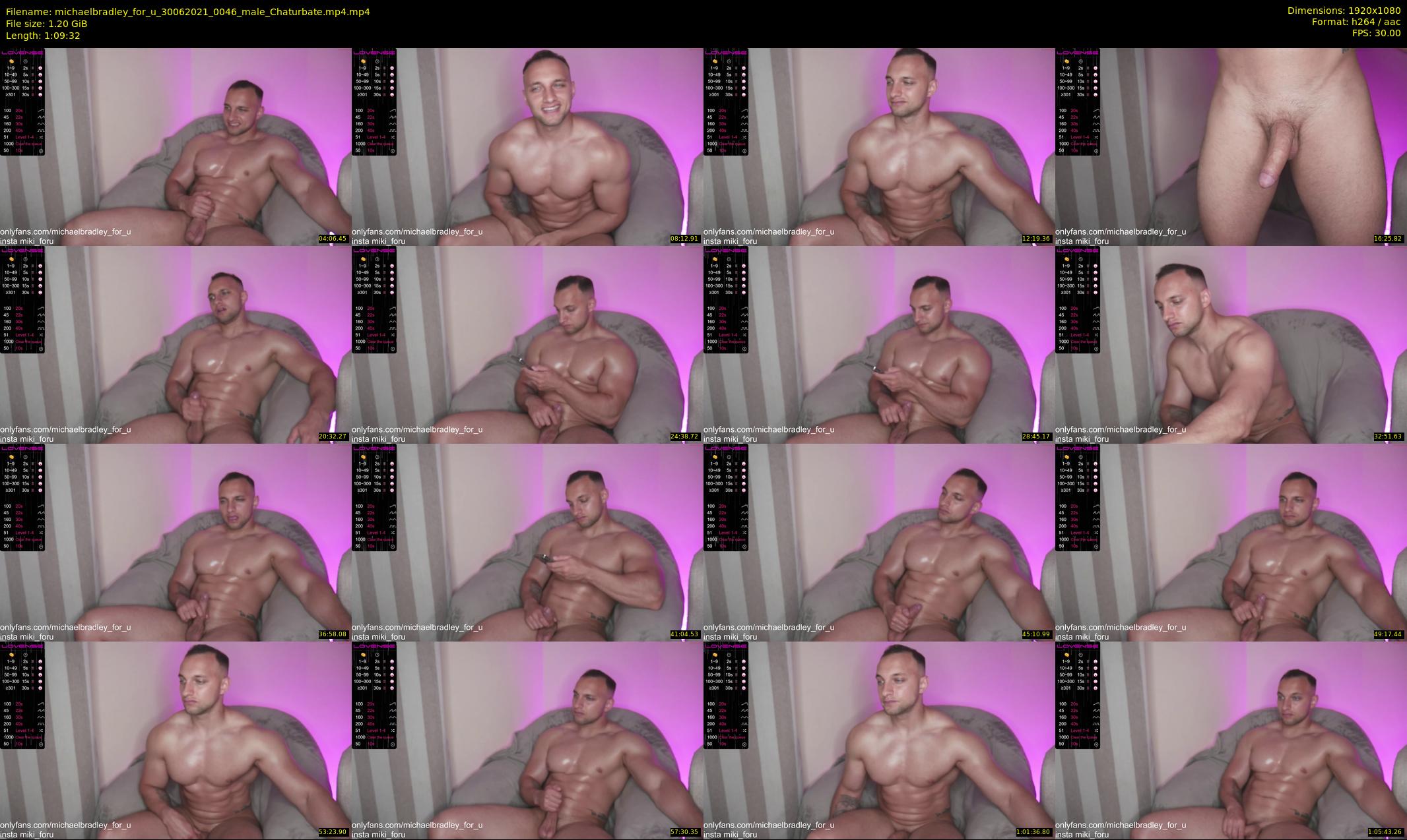 michaelbradley_for_u — 70 minute Chaturbate male cam show recording, 1080p, Jun 30, 2021