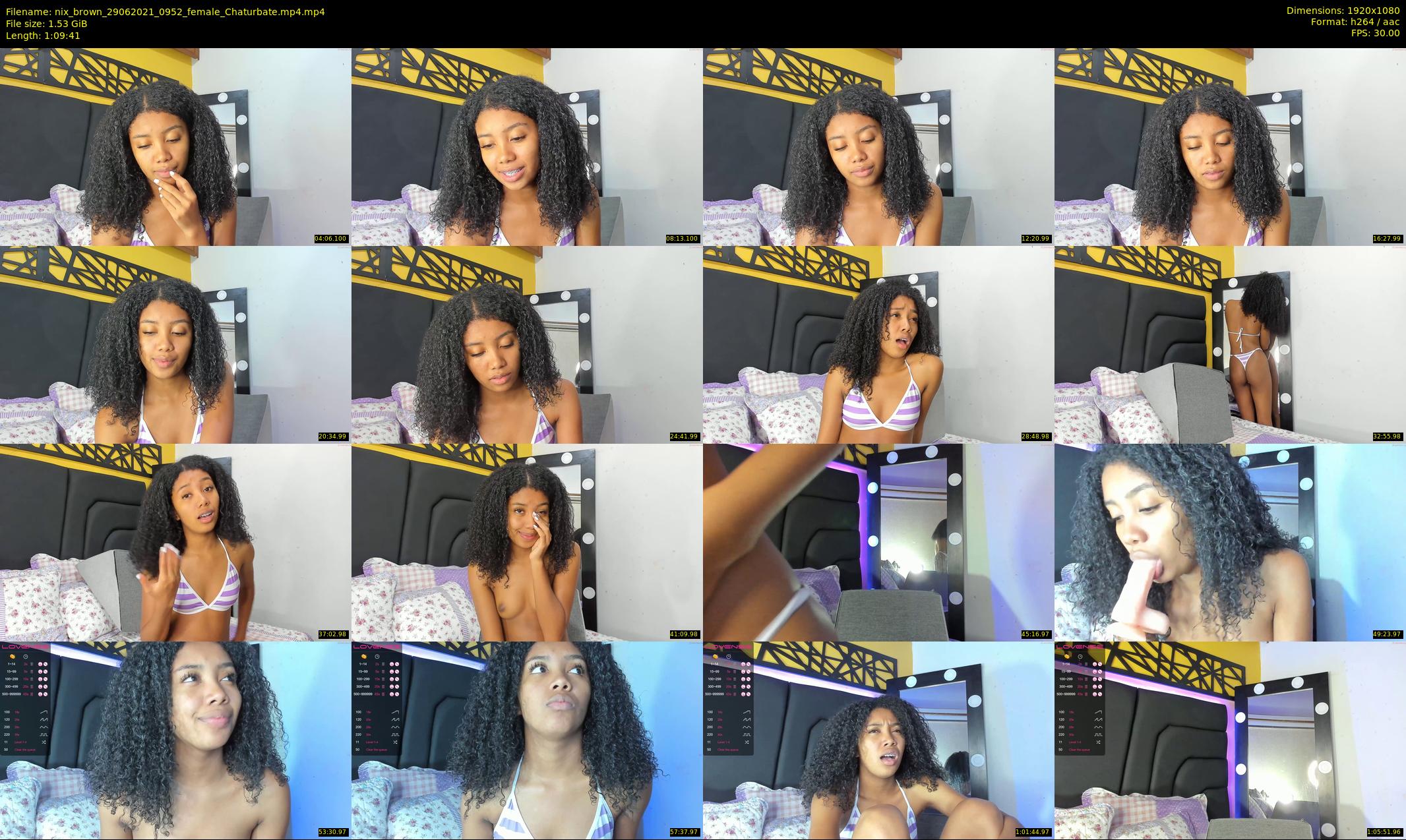 nix_brown — 70 minute Chaturbate female cam show recording, 1080p, Jun 29, 2021