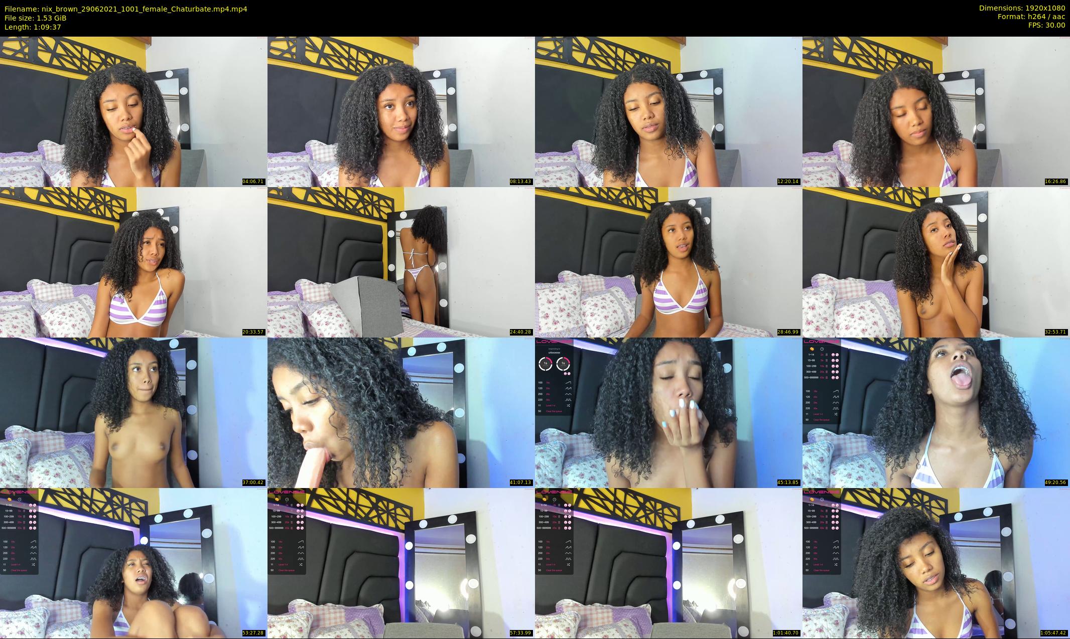 nix_brown — 70 minute Chaturbate female cam show recording, 1080p, Jun 29, 2021