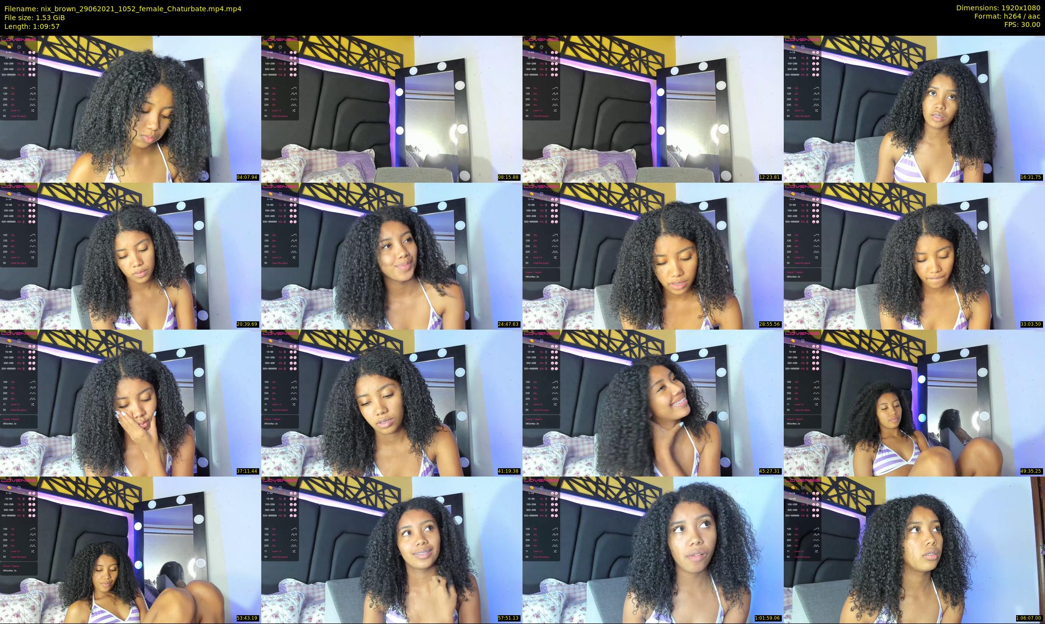 nix_brown — 70 minute Chaturbate female cam show recording, 1080p, Jun 29, 2021
