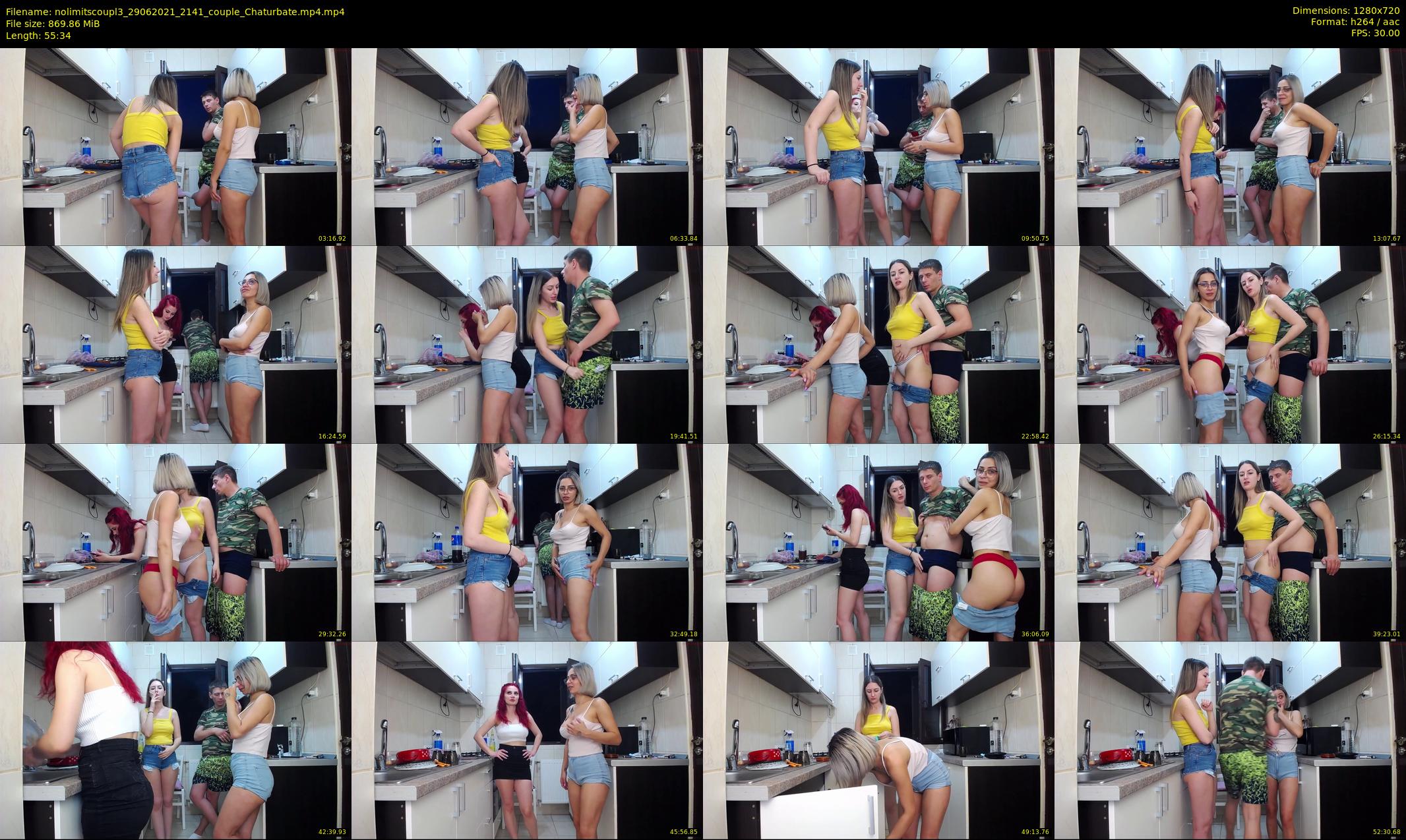 nolimitscoupl3 — 56 minute Chaturbate couple cam show recording, 720p, Jun 29, 2021
